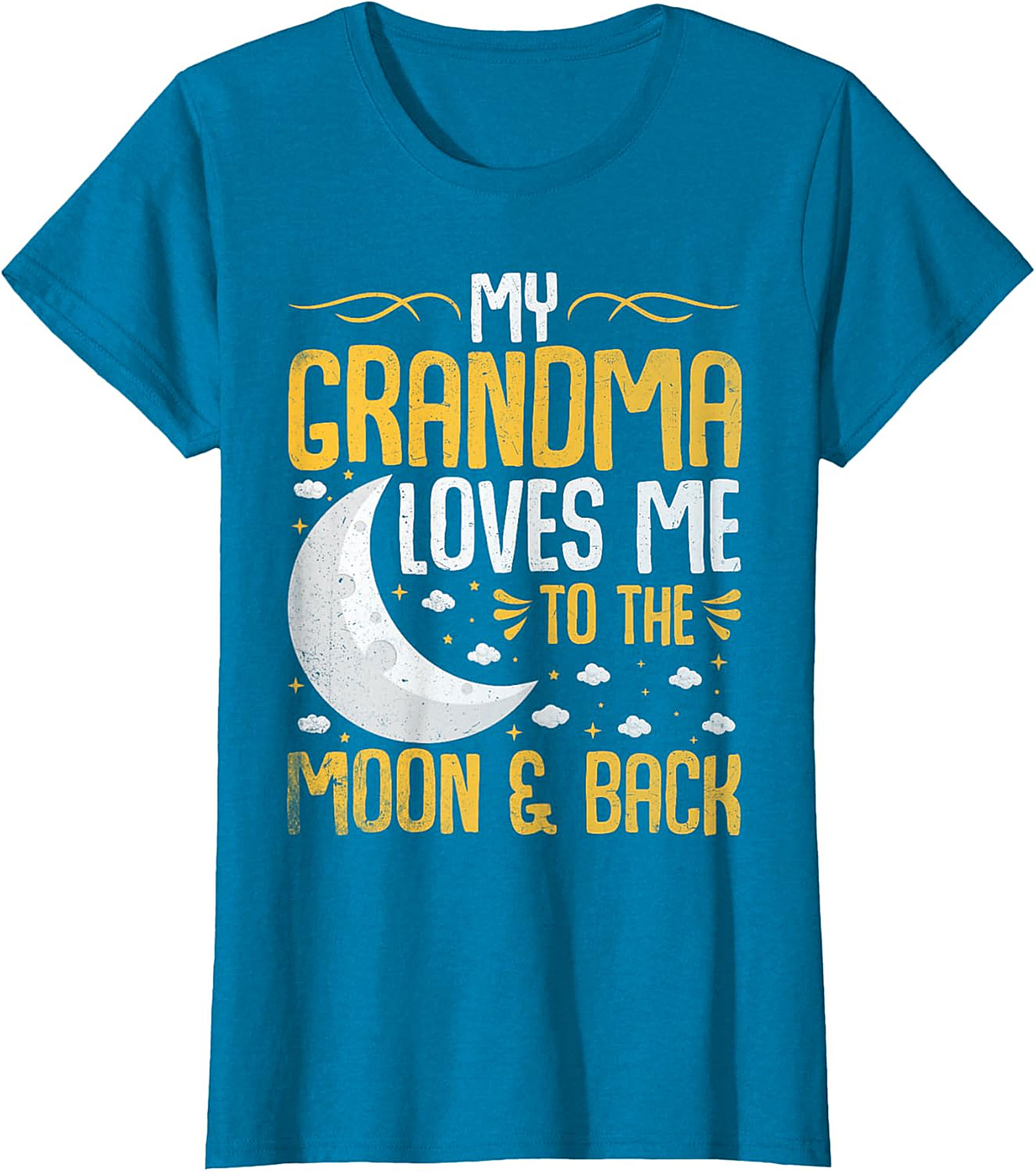  Grandma Loves Me To The Moon & Back T-Shirt | Soft Cotton Tee