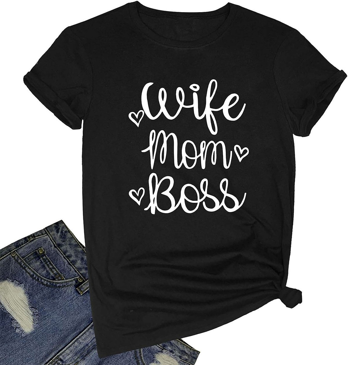 Wife Mom Boss T-shirt | Empowering Women's Graphic Tee