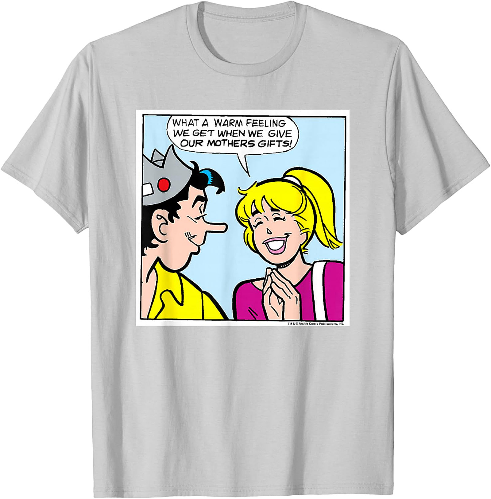  Retro Comic Mother's Day T-Shirt Betty & Jughead Unisex Tee