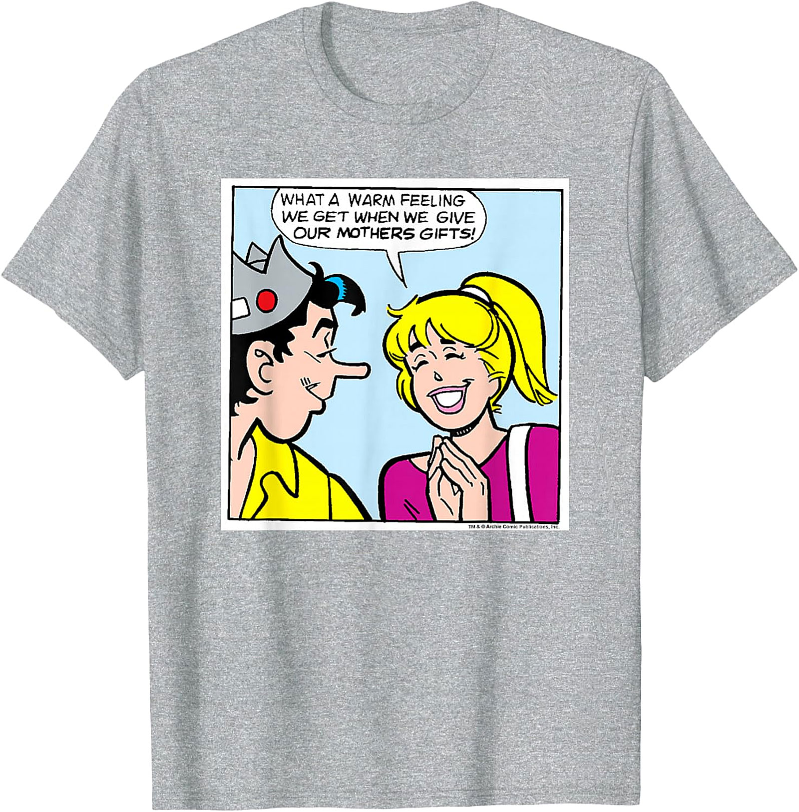  Retro Comic Mother's Day T-Shirt Betty & Jughead Unisex Tee