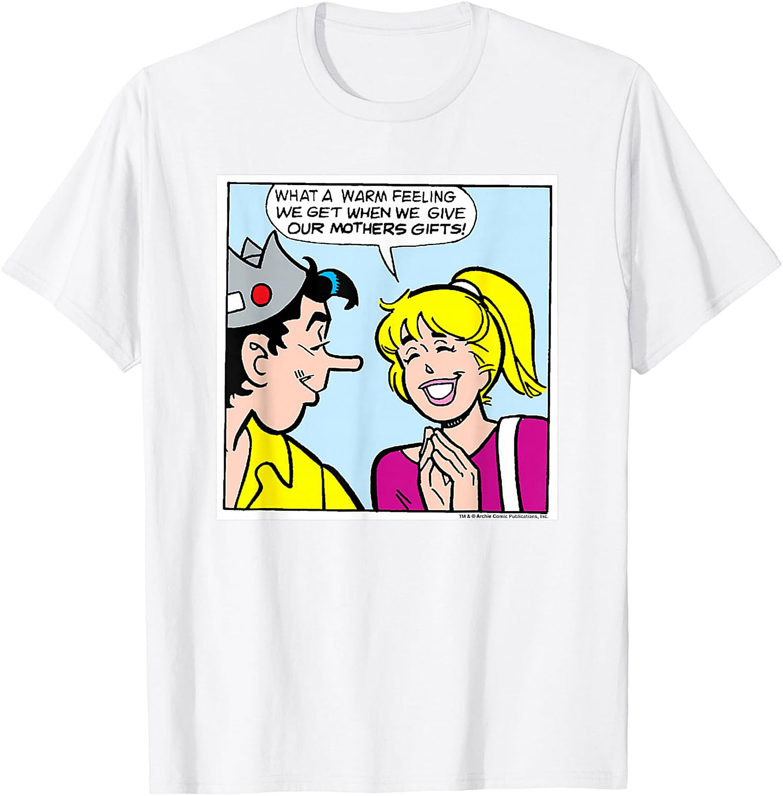 Retro Comic Mother's Day T-Shirt Betty & Jughead Unisex Tee