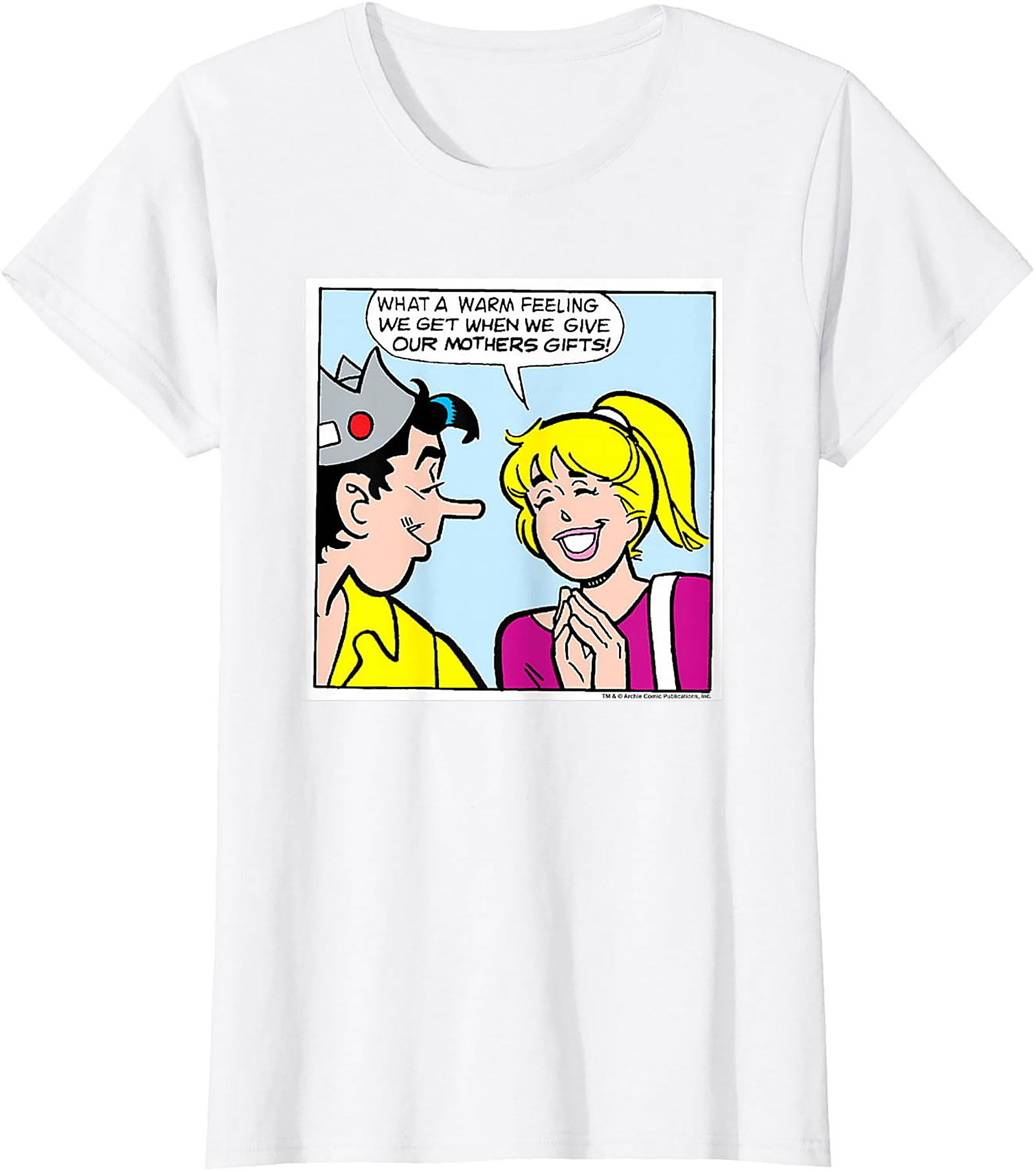  Retro Comic Mother's Day T-Shirt Betty & Jughead Unisex Tee