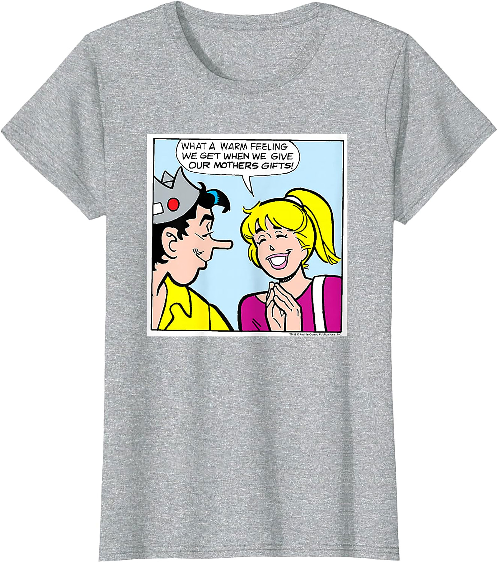  Retro Comic Mother's Day T-Shirt Betty & Jughead Unisex Tee