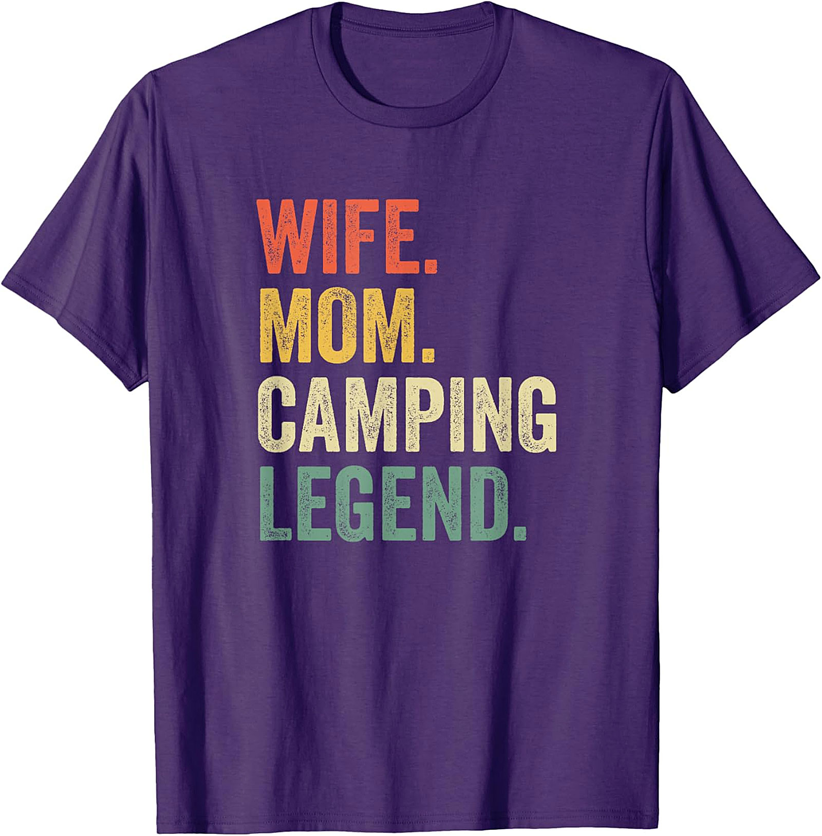 Wife Mom Camping Legend T-Shirt | Retro Outdoor Unisex Tee