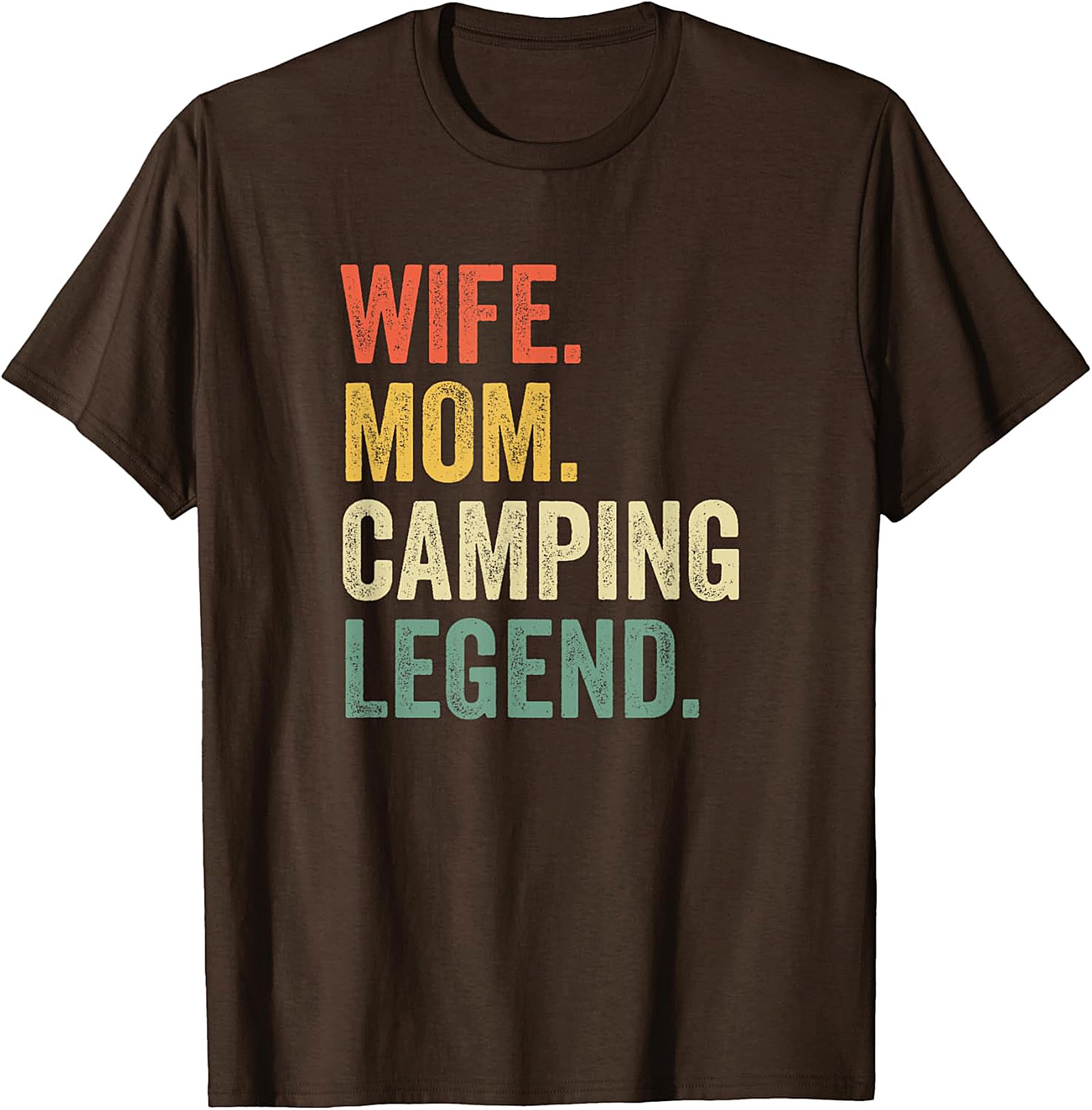 Wife Mom Camping Legend T-Shirt | Retro Outdoor Unisex Tee