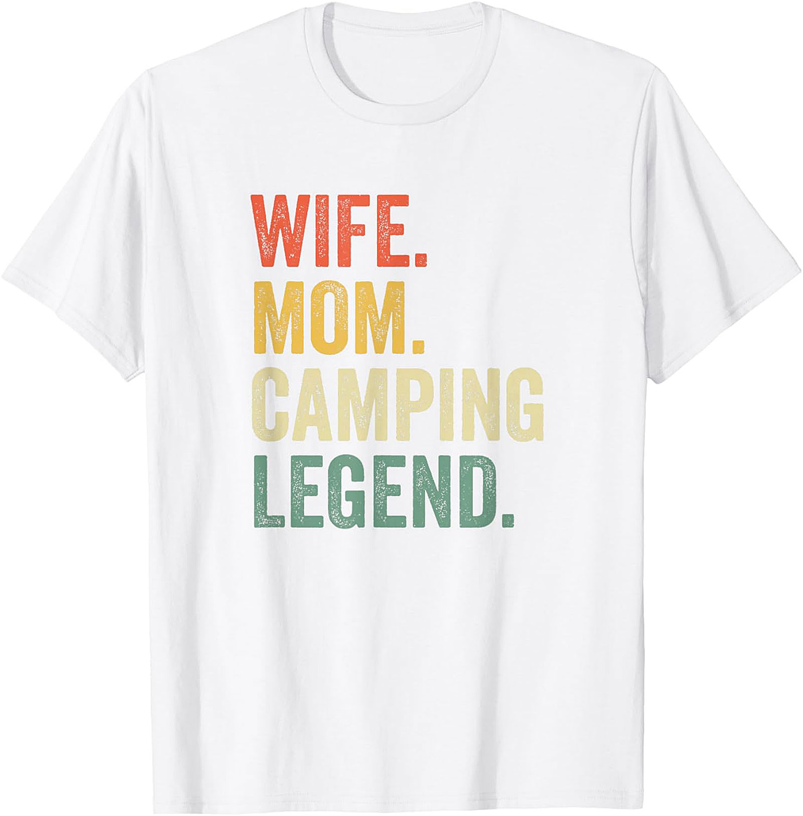 Wife Mom Camping Legend T-Shirt | Retro Outdoor Unisex Tee
