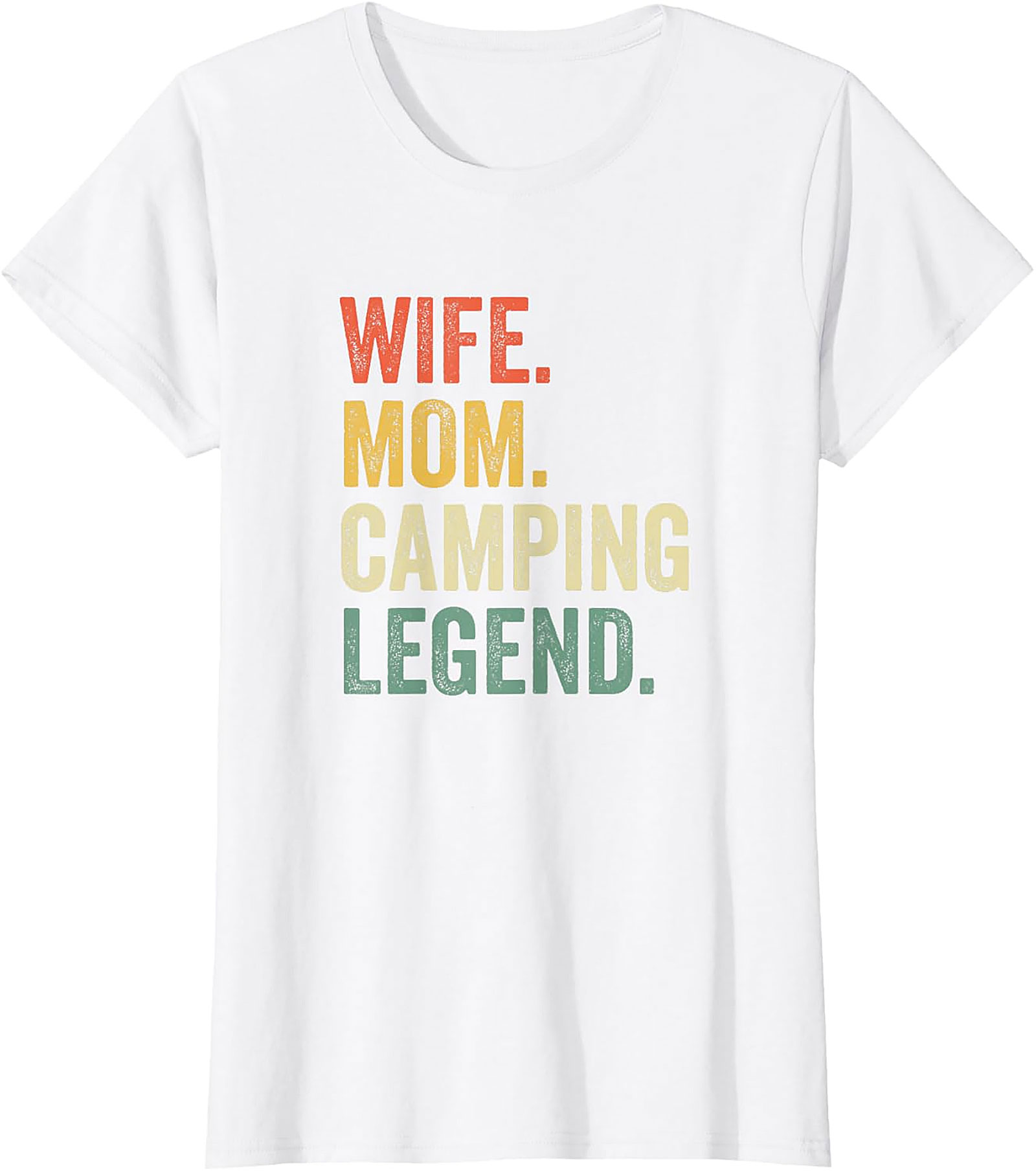 Wife Mom Camping Legend T-Shirt | Retro Outdoor Unisex Tee