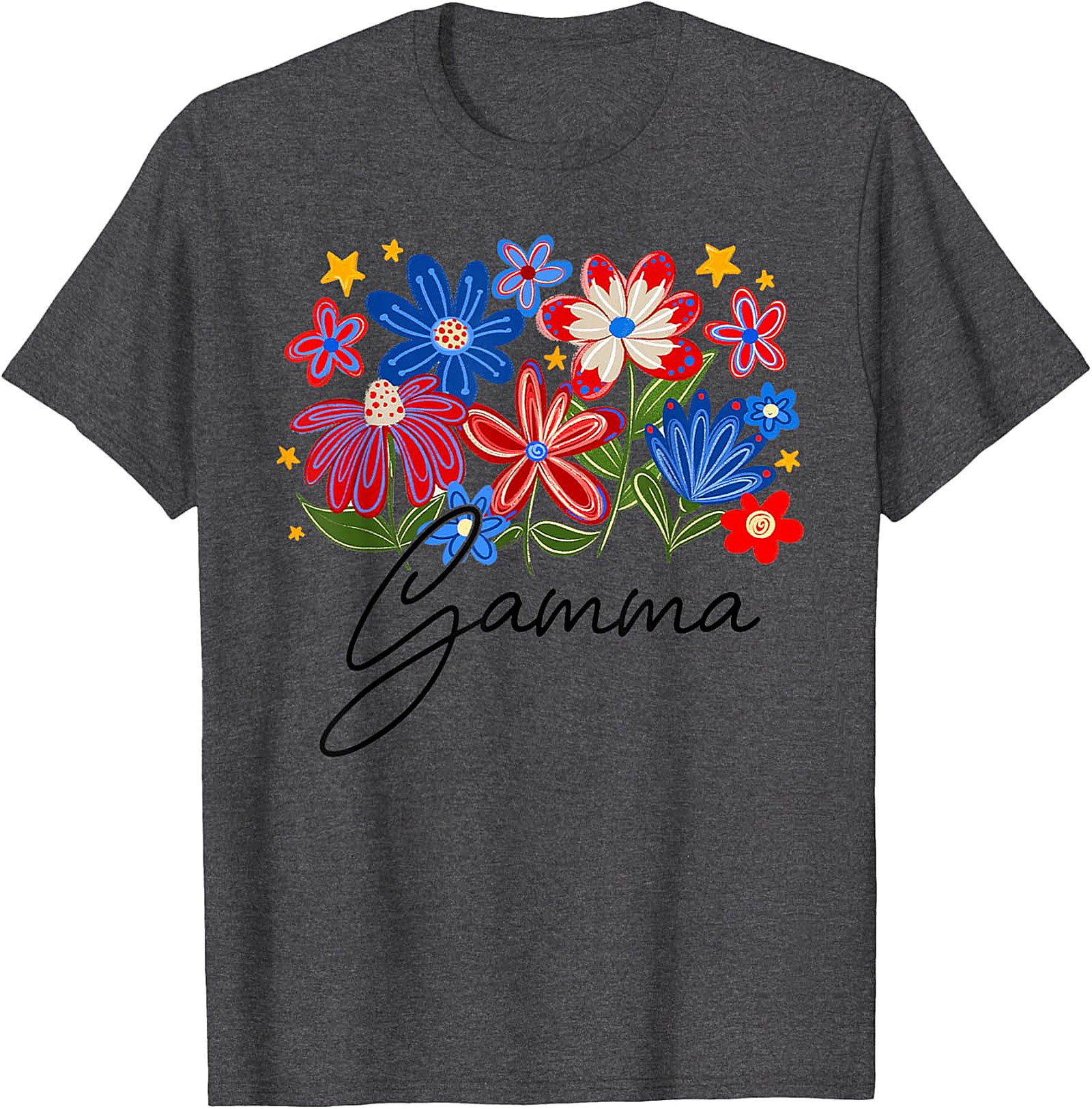  Floral Gamma T-shirt Colorful Grandma Graphic Tee