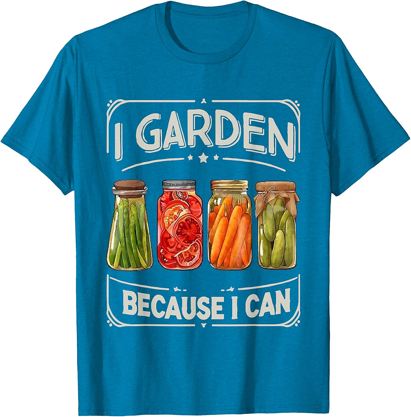  I Garden Because I Can T-Shirt Funny Gardening Graphic Tee