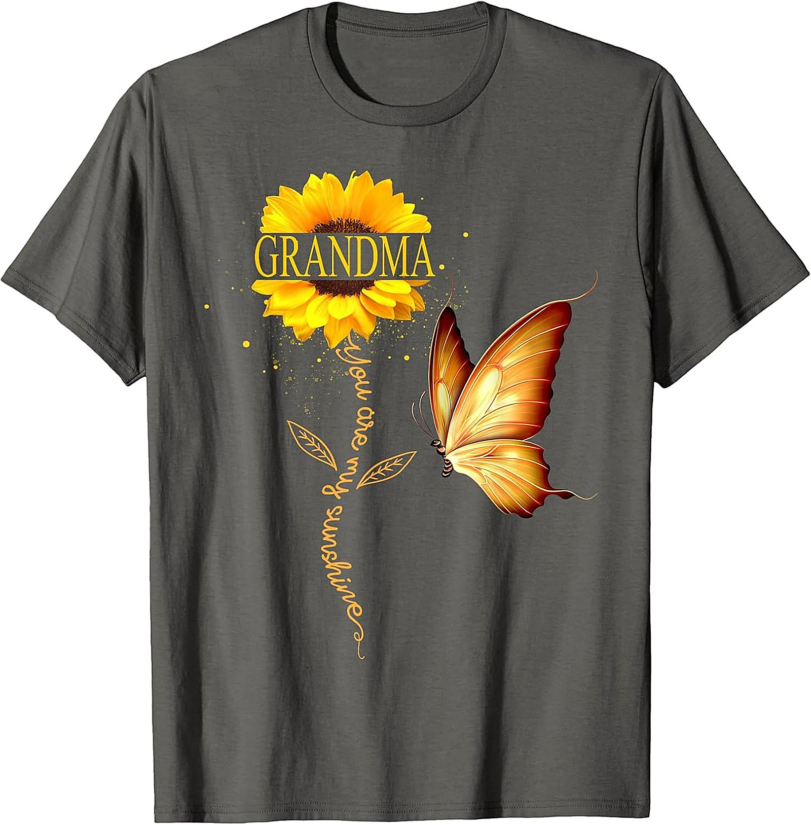 Grandma You Are My Sunshine Sunflower T-Shirt | Floral Gift