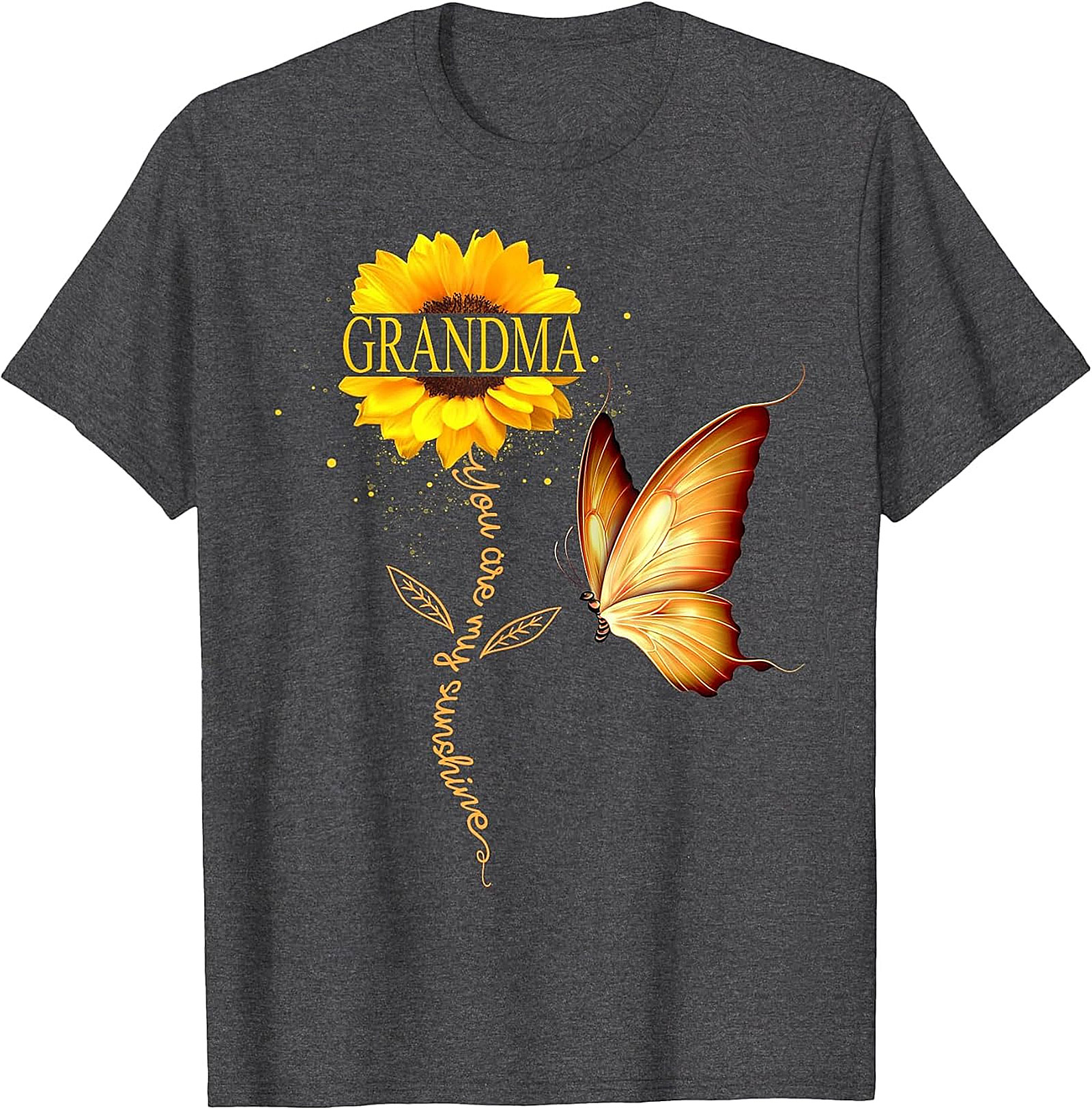 Grandma You Are My Sunshine Sunflower T-Shirt | Floral Gift
