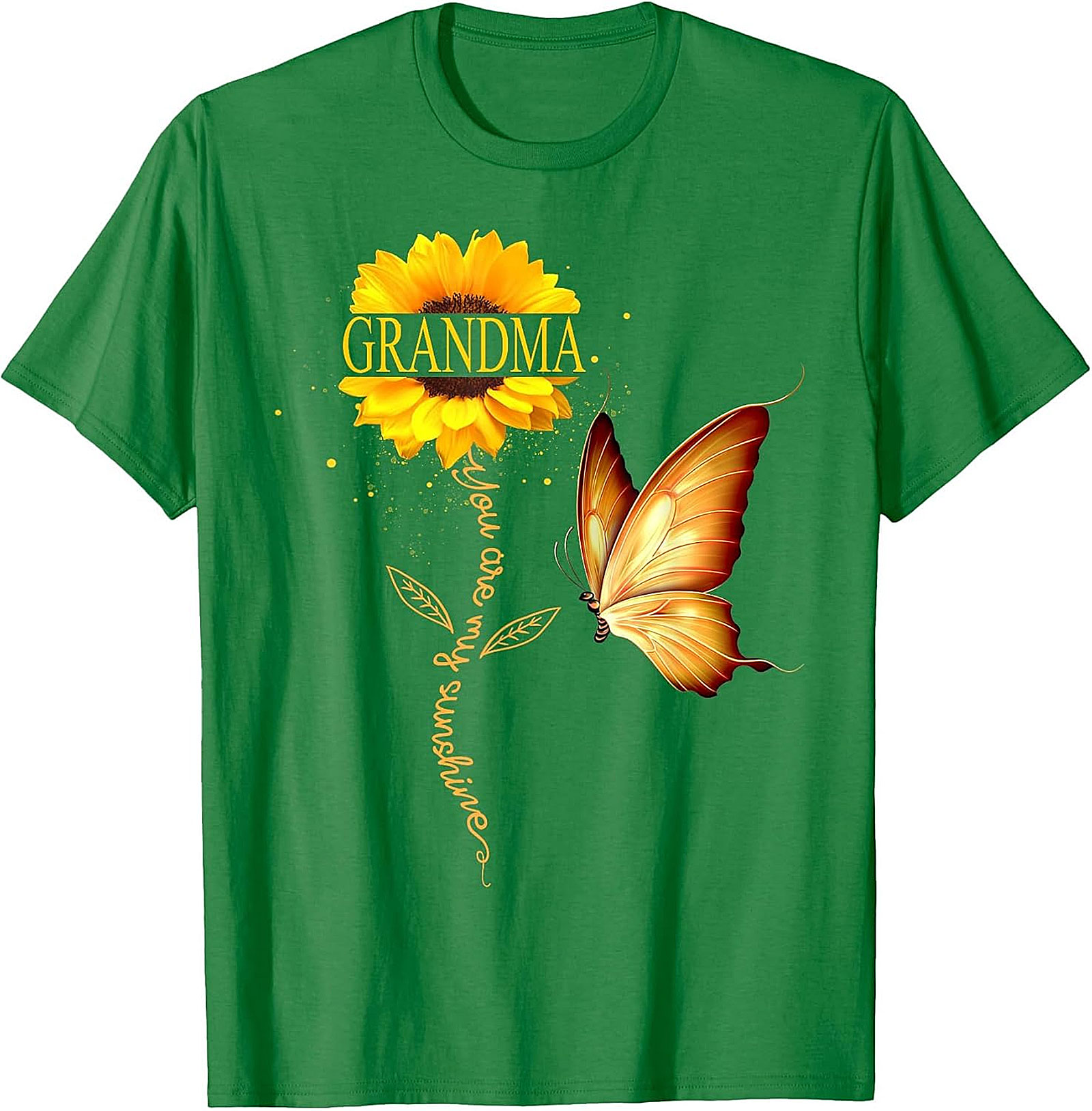 Grandma You Are My Sunshine Sunflower T-Shirt | Floral Gift