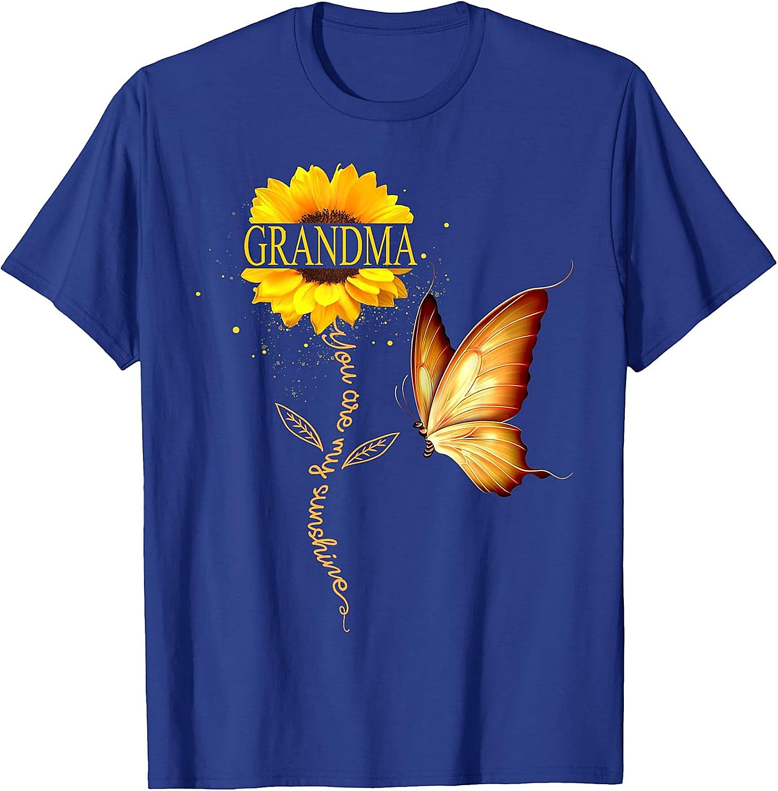 Grandma You Are My Sunshine Sunflower T-Shirt | Floral Gift