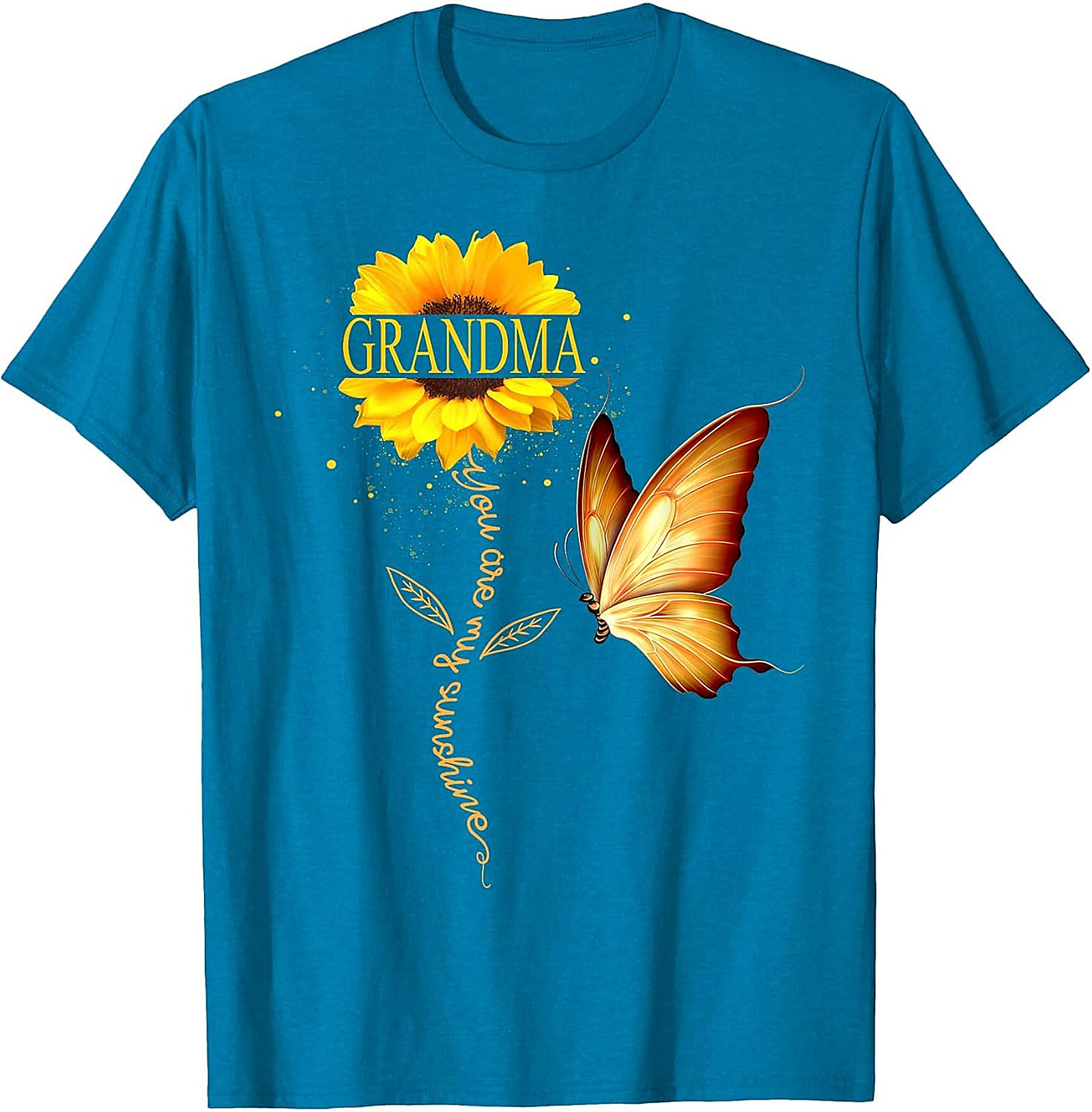 Grandma You Are My Sunshine Sunflower T-Shirt | Floral Gift