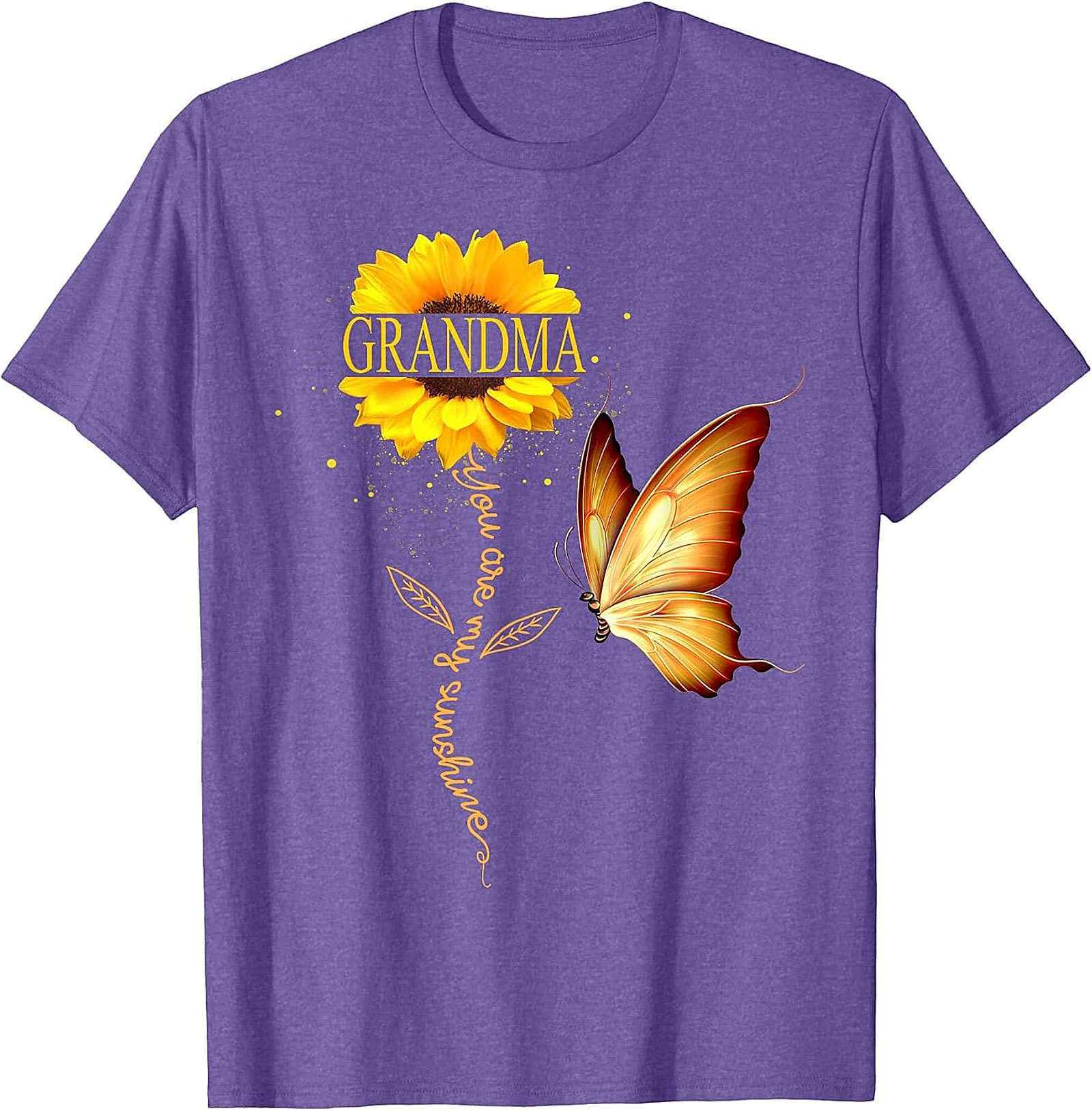 Grandma You Are My Sunshine Sunflower T-Shirt | Floral Gift