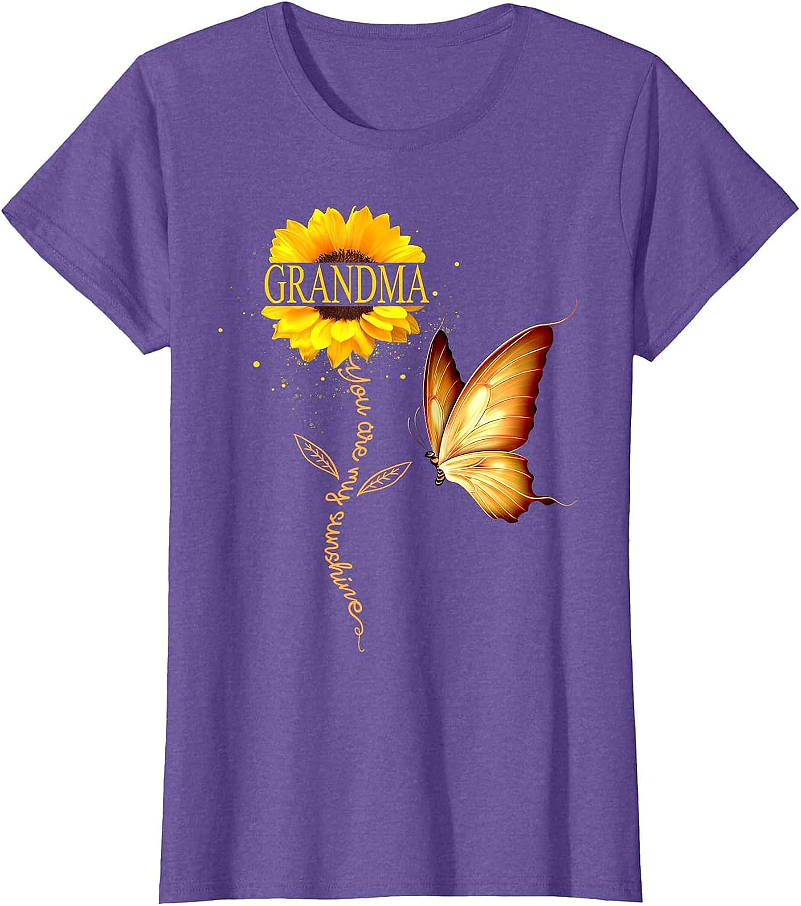 Grandma You Are My Sunshine Sunflower T-Shirt | Floral Gift