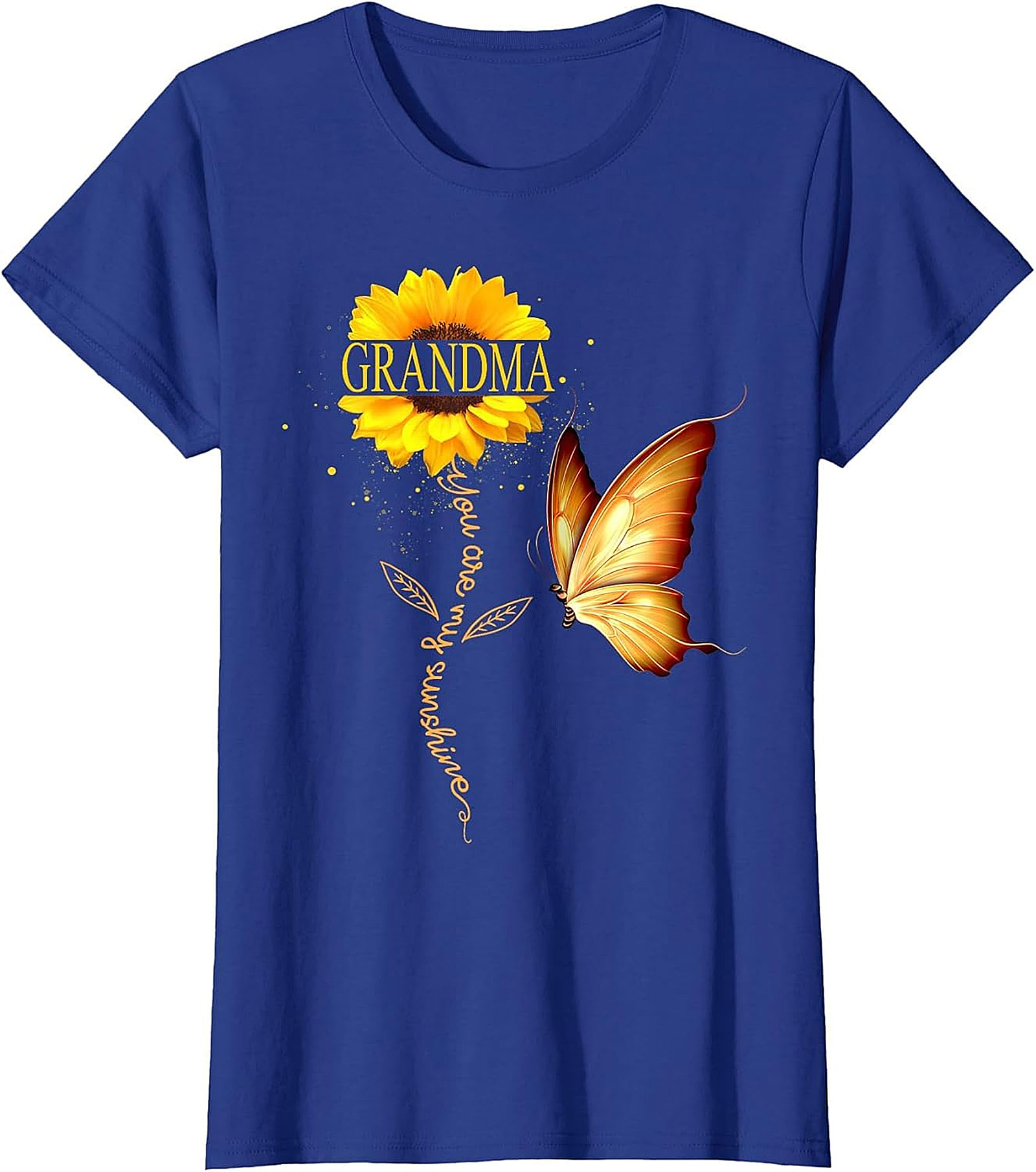 Grandma You Are My Sunshine Sunflower T-Shirt | Floral Gift