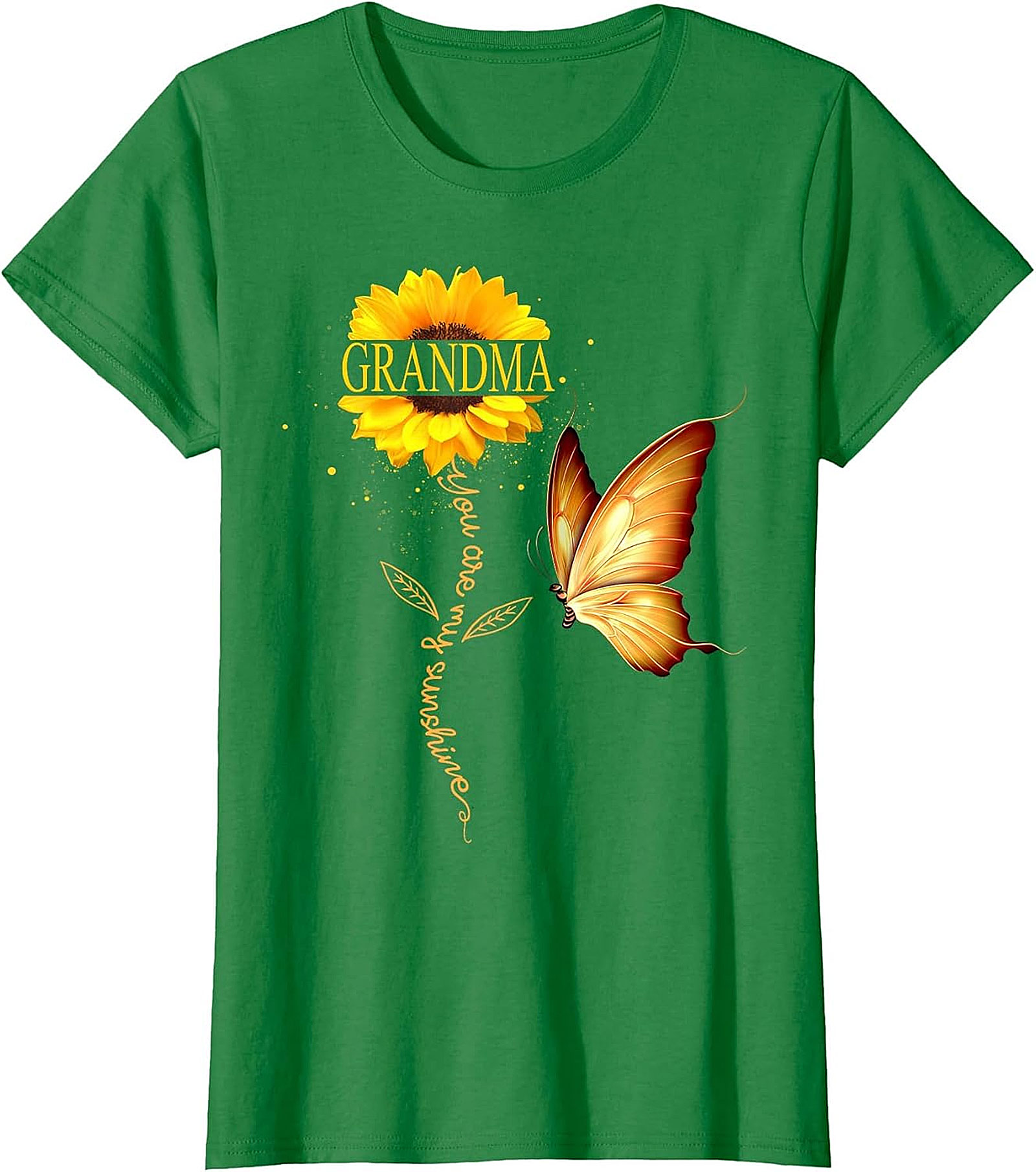 Grandma You Are My Sunshine Sunflower T-Shirt | Floral Gift