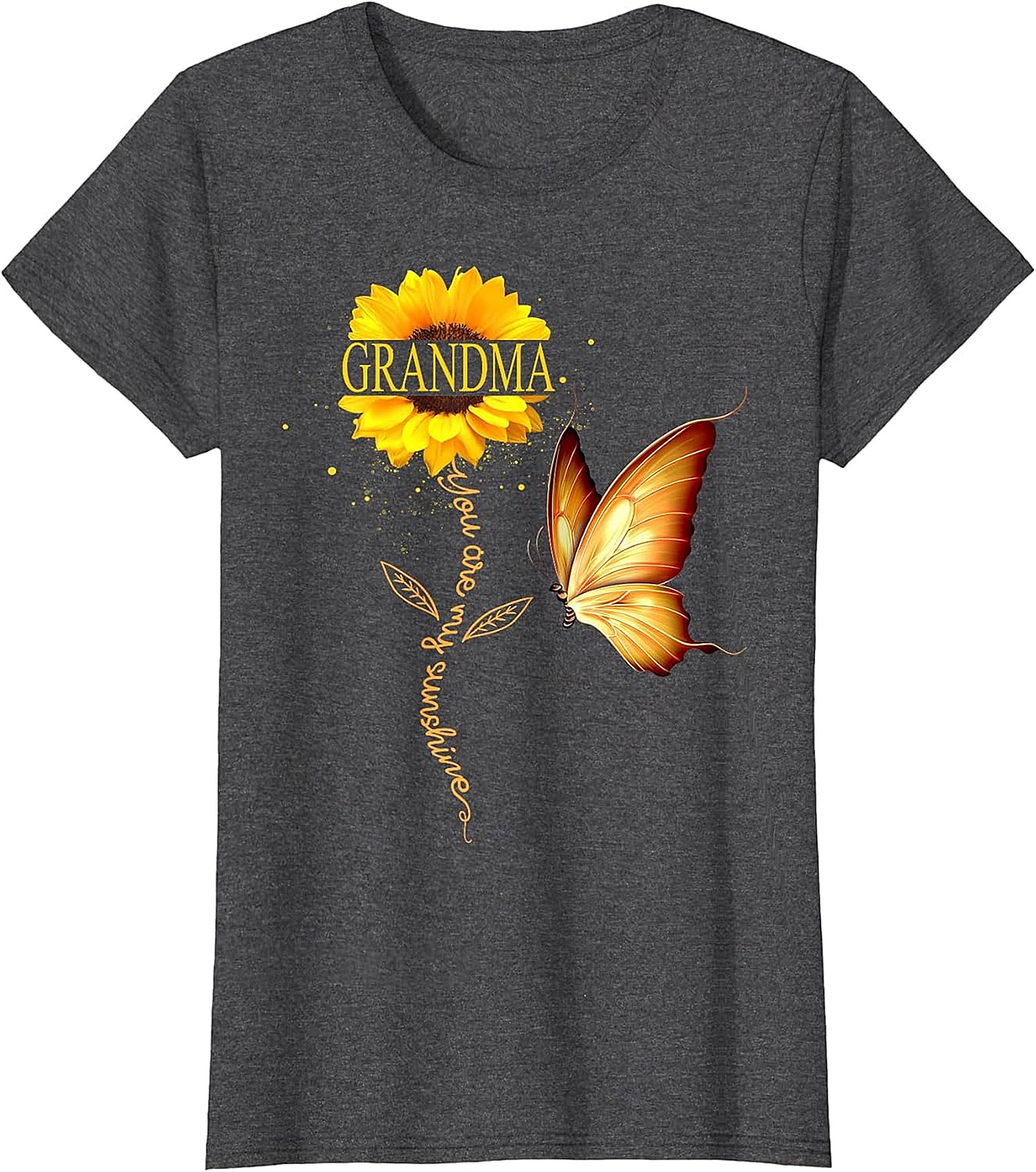 Grandma You Are My Sunshine Sunflower T-Shirt | Floral Gift