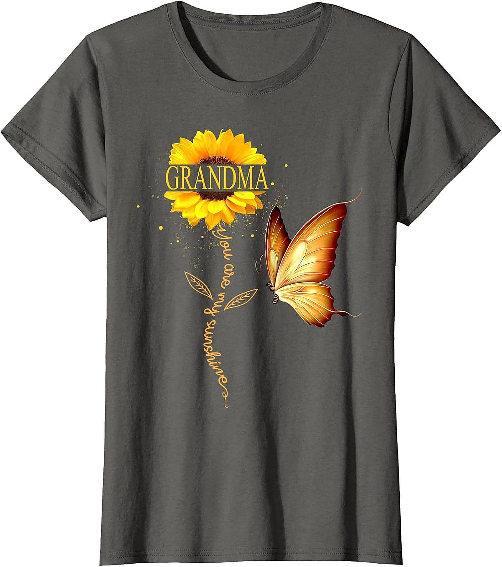 Grandma You Are My Sunshine Sunflower T-Shirt | Floral Gift