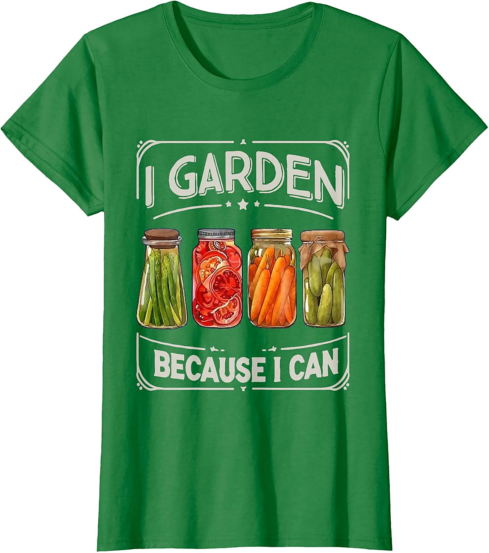  I Garden Because I Can T-Shirt Funny Gardening Graphic Tee
