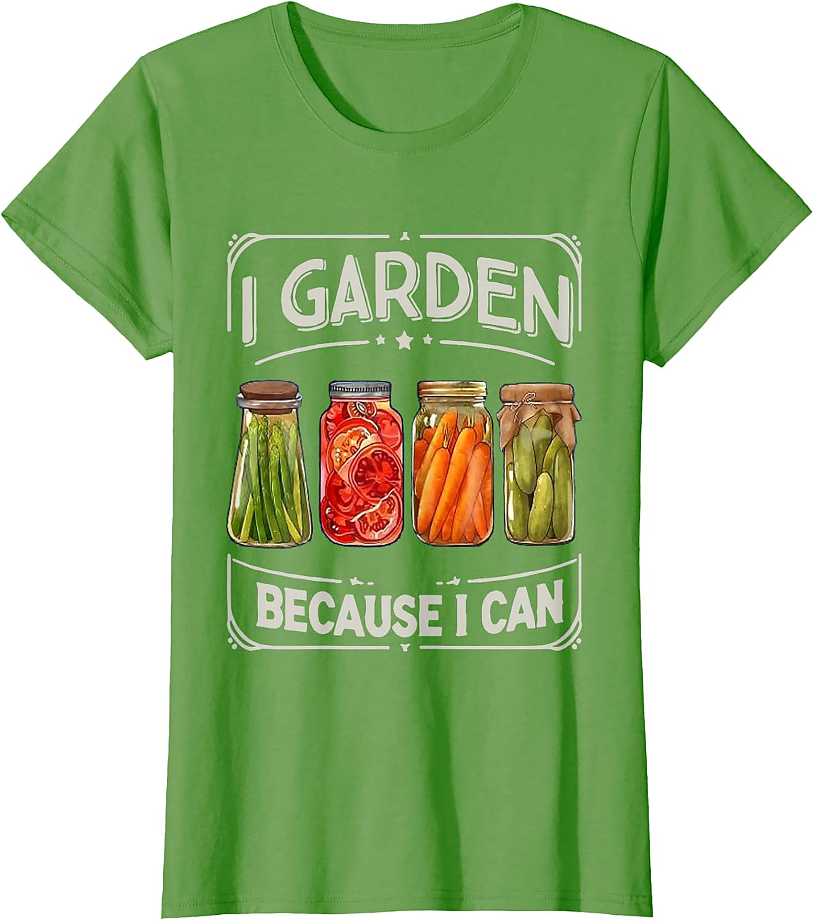  I Garden Because I Can T-Shirt Funny Gardening Graphic Tee