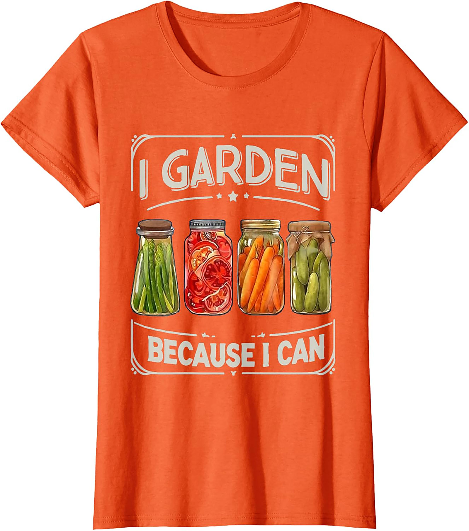  I Garden Because I Can T-Shirt Funny Gardening Graphic Tee