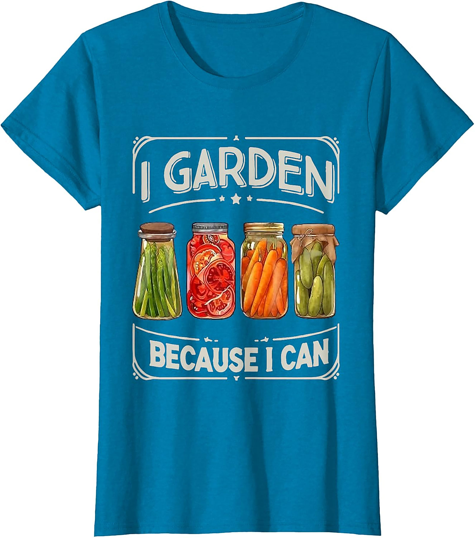  I Garden Because I Can T-Shirt Funny Gardening Graphic Tee