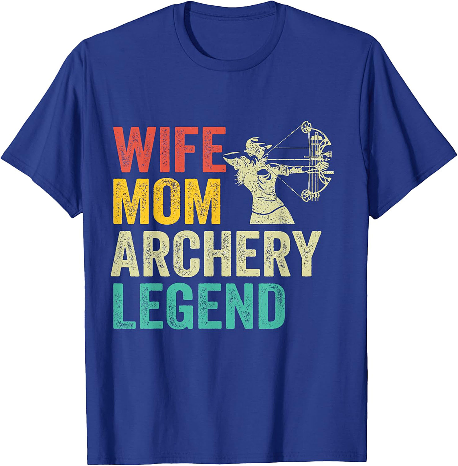 Wife Mom Archery Legend T-Shirt | Vintage Archery Mom Tee