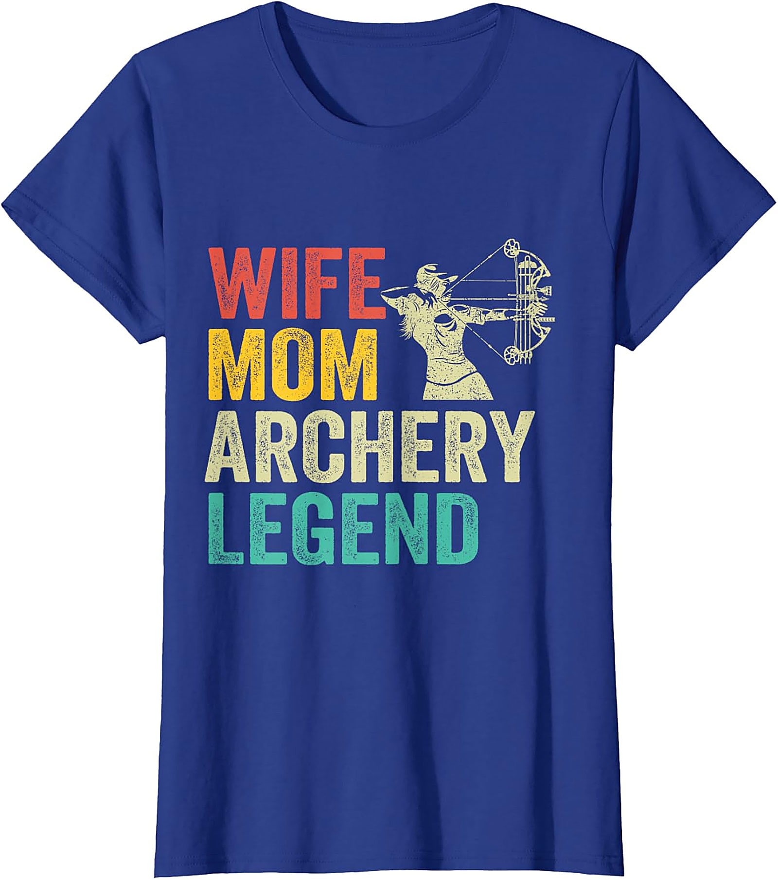 Wife Mom Archery Legend T-Shirt | Vintage Archery Mom Tee