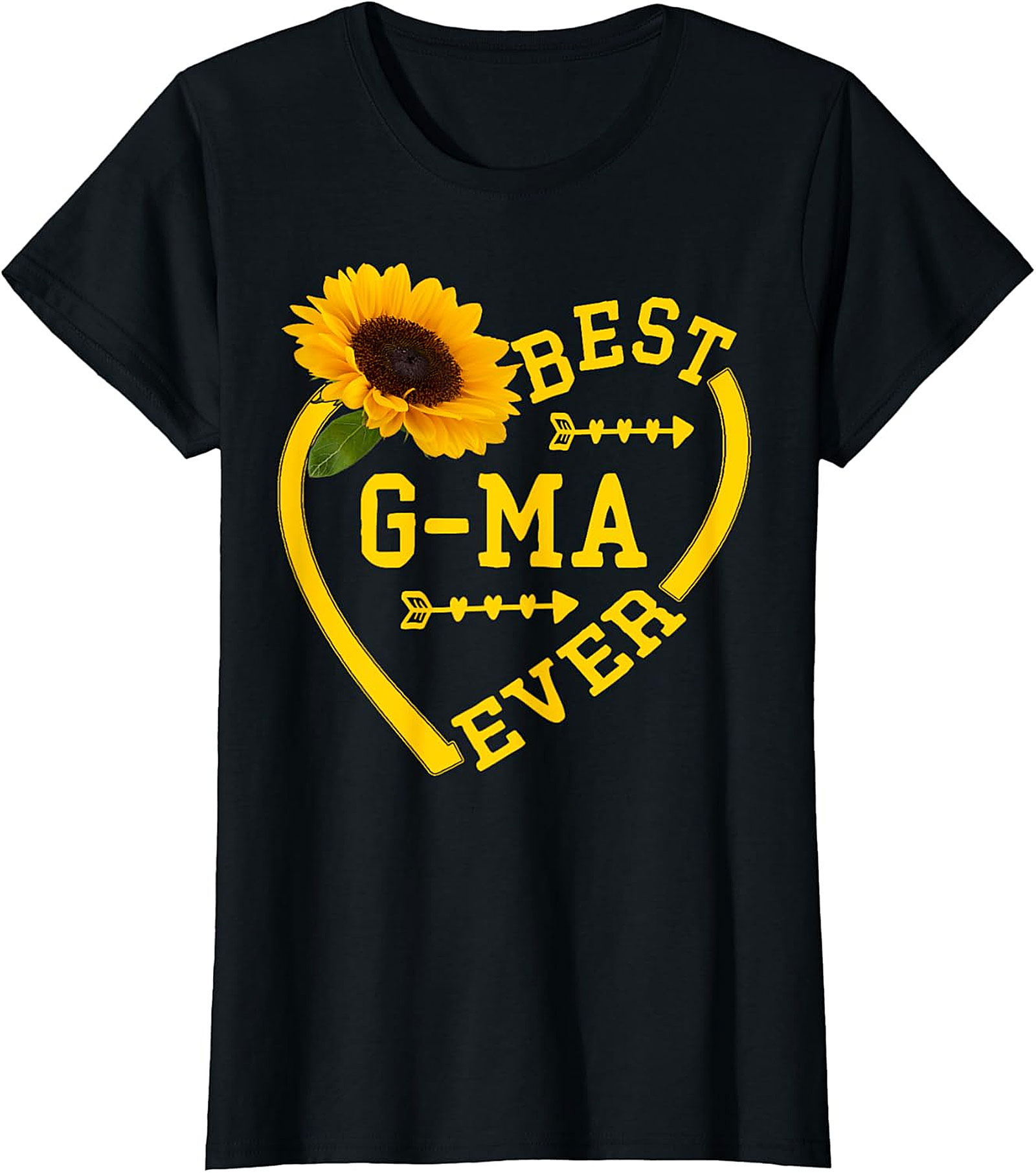 Best G-ma Ever Sunflower T-Shirt | Soft Cotton Gift Tee