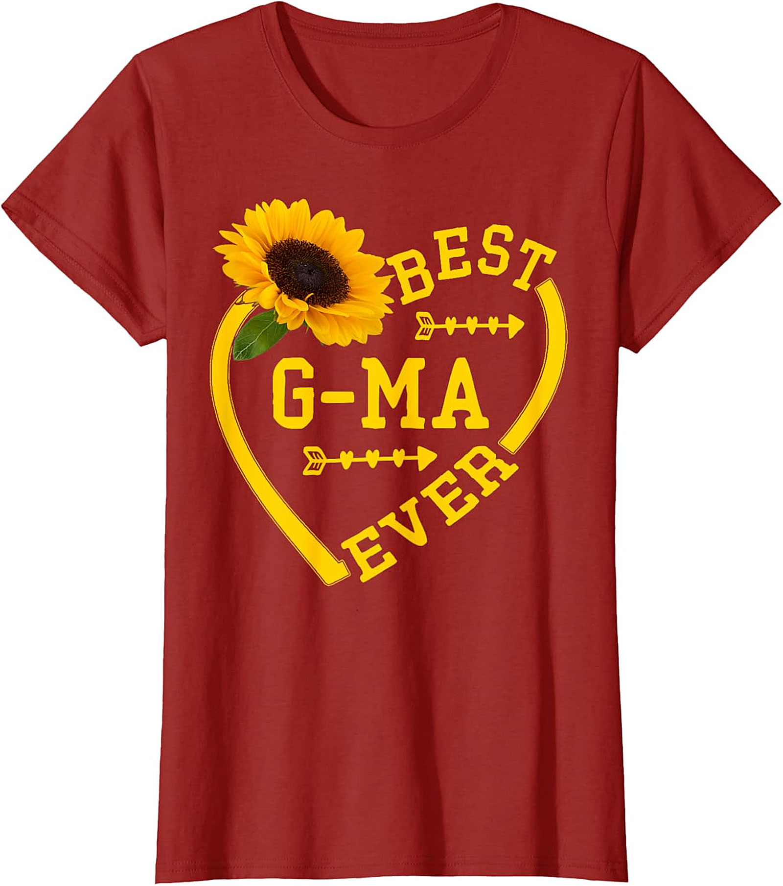 Best G-ma Ever Sunflower T-Shirt | Soft Cotton Gift Tee