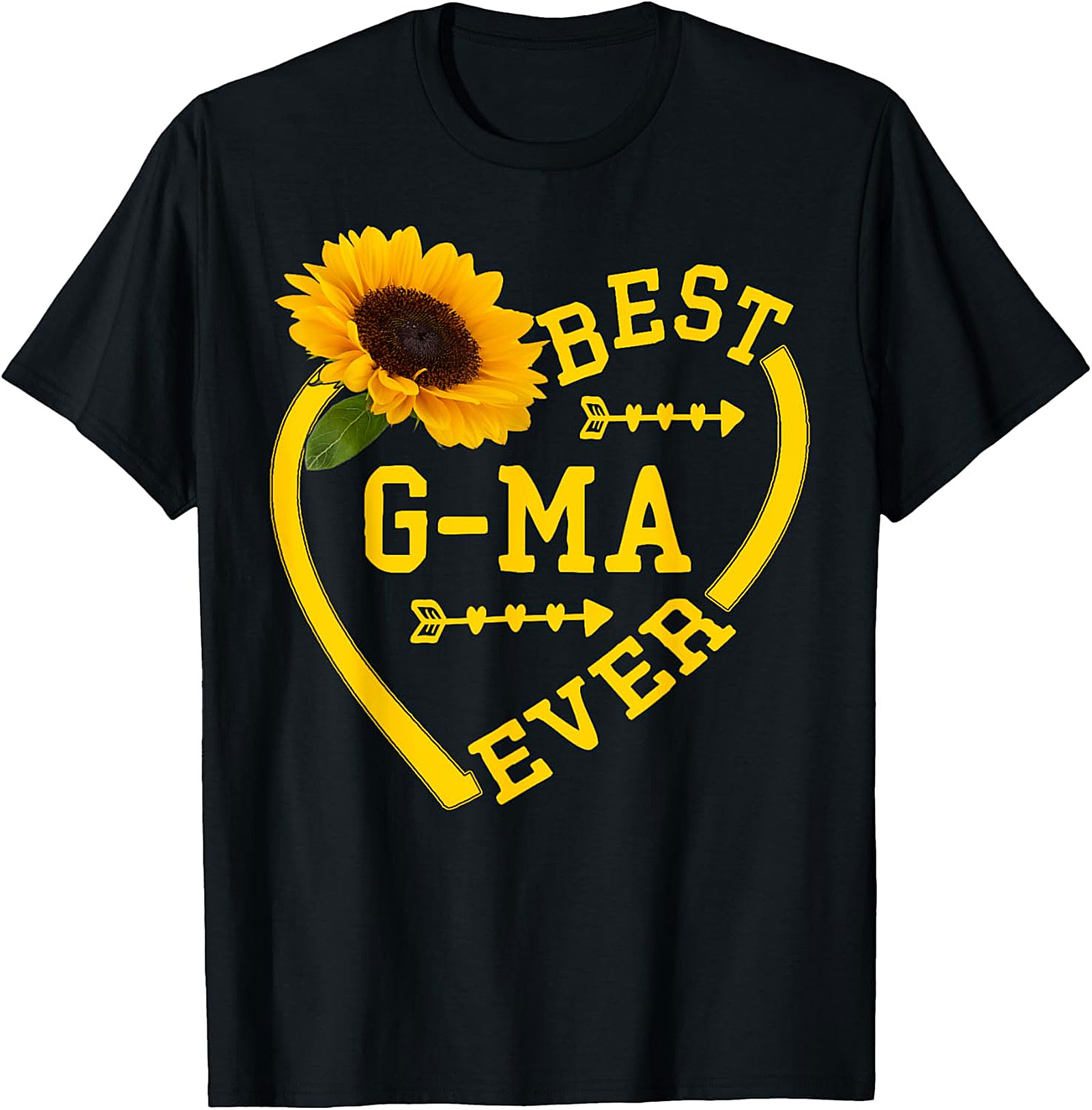 Best G-ma Ever Sunflower T-Shirt | Soft Cotton Gift Tee