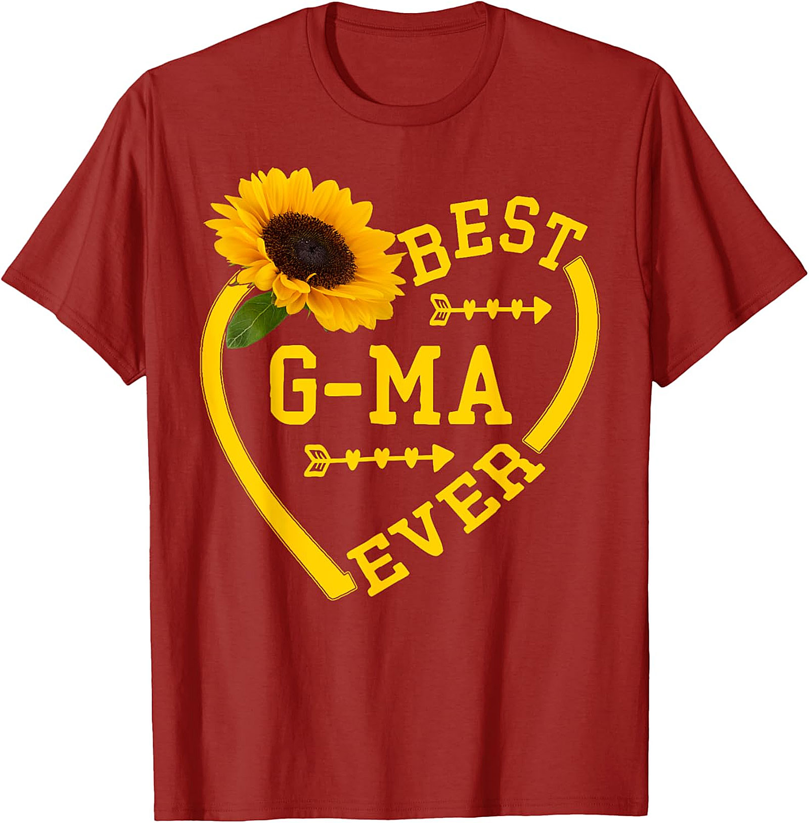 Best G-ma Ever Sunflower T-Shirt | Soft Cotton Gift Tee