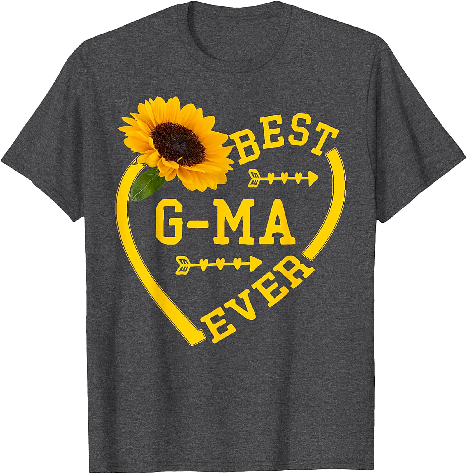 Best G-ma Ever Sunflower T-Shirt | Soft Cotton Gift Tee