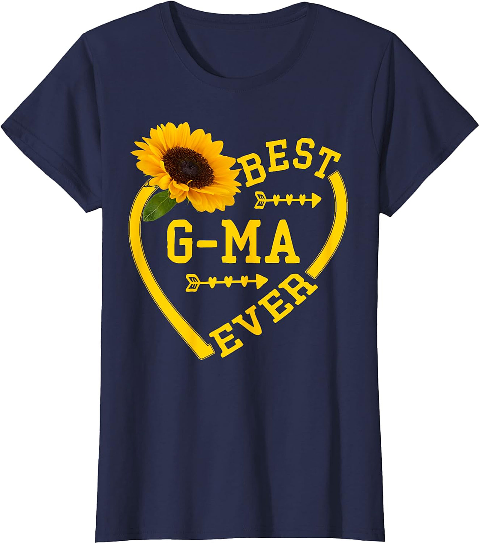 Best G-ma Ever Sunflower T-Shirt | Soft Cotton Gift Tee
