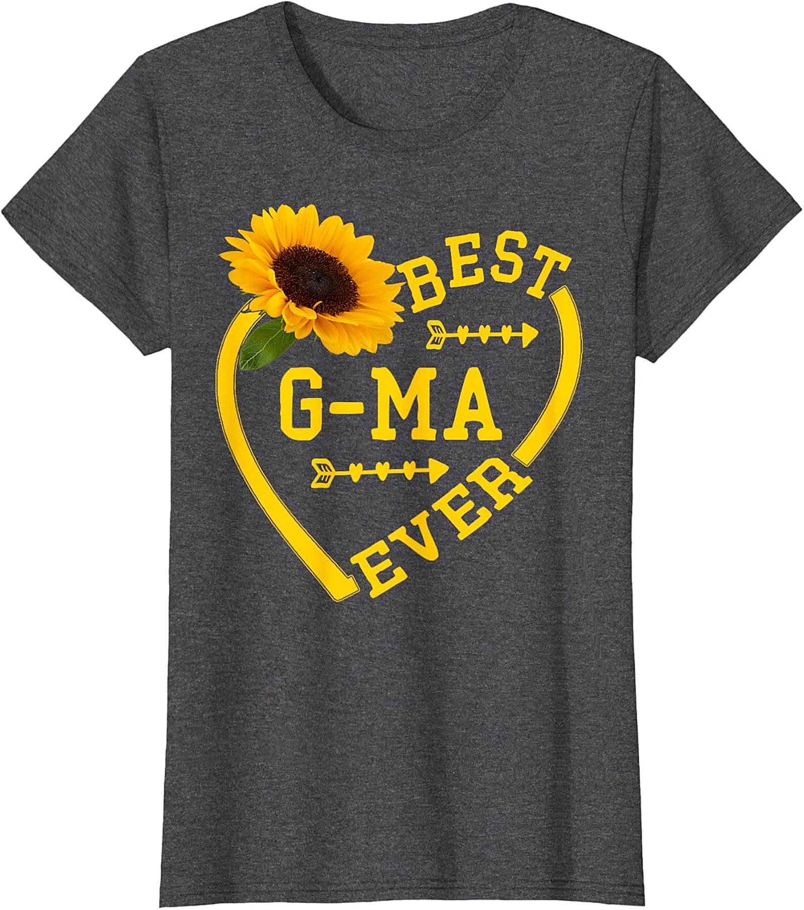 Best G-ma Ever Sunflower T-Shirt | Soft Cotton Gift Tee