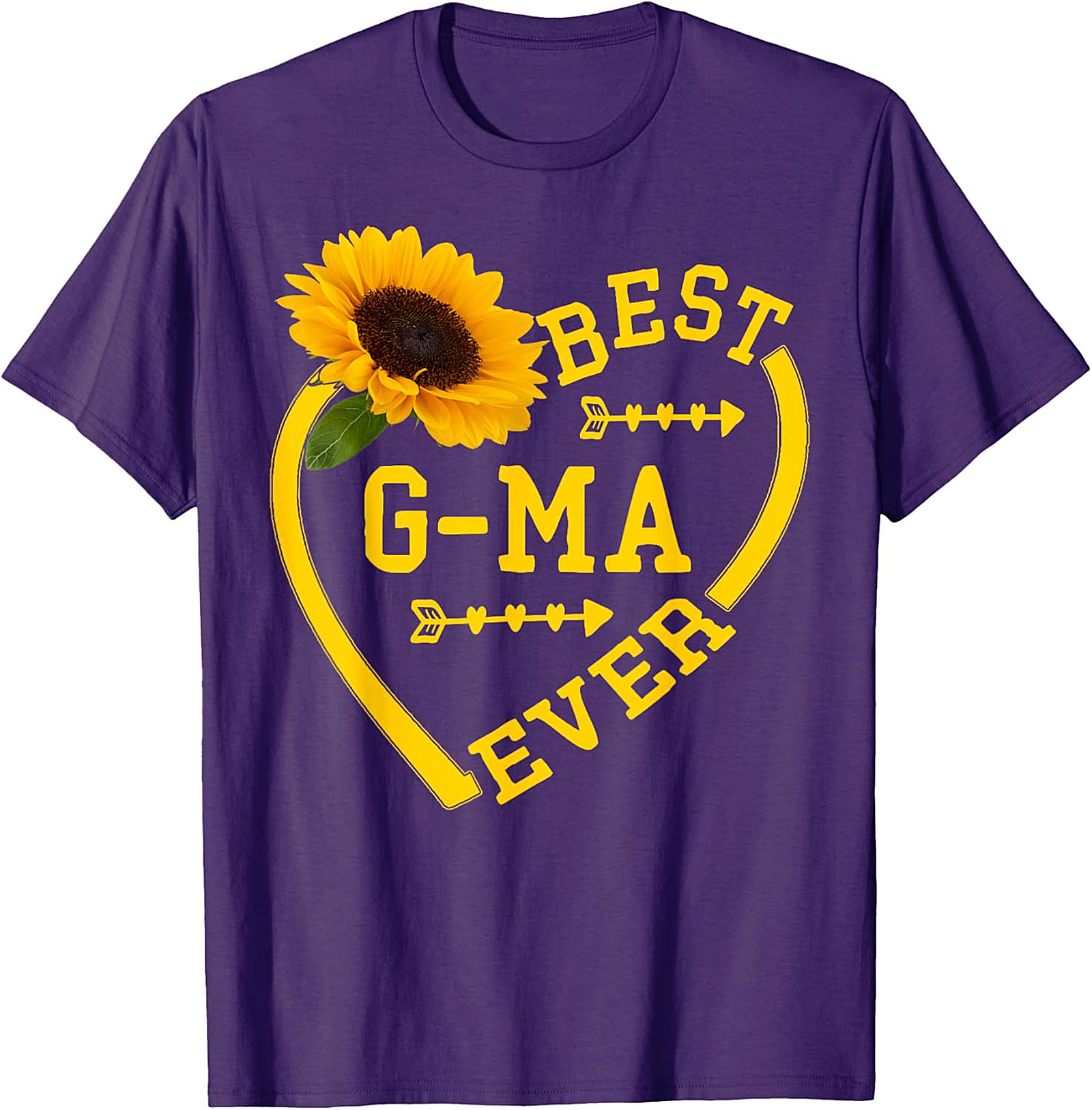 Best G-ma Ever Sunflower T-Shirt | Soft Cotton Gift Tee
