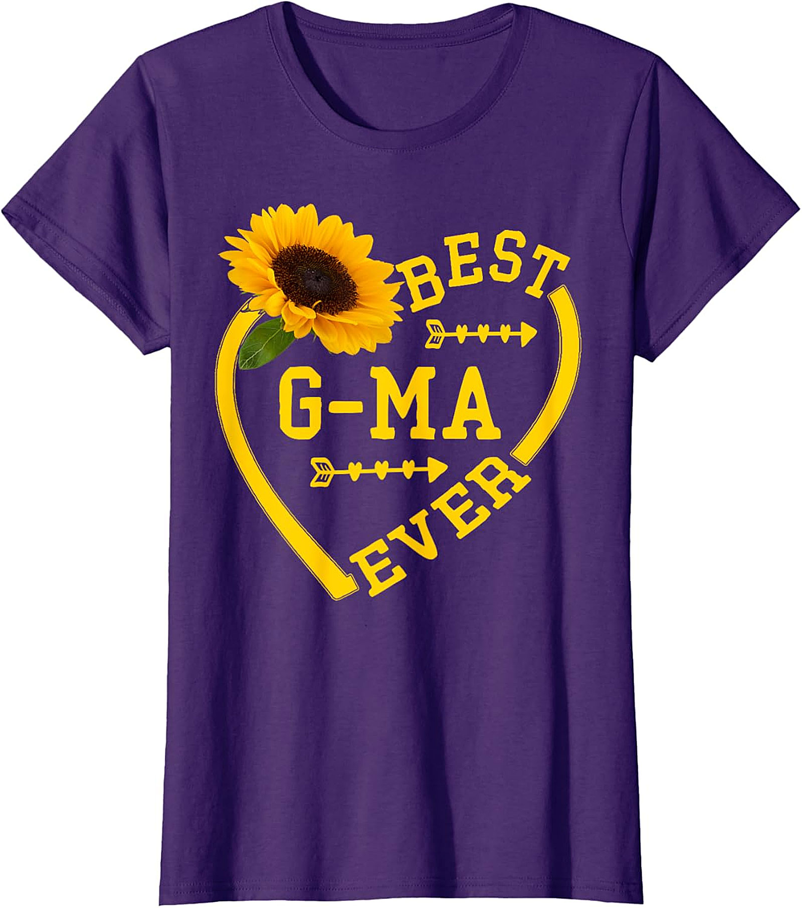 Best G-ma Ever Sunflower T-Shirt | Soft Cotton Gift Tee