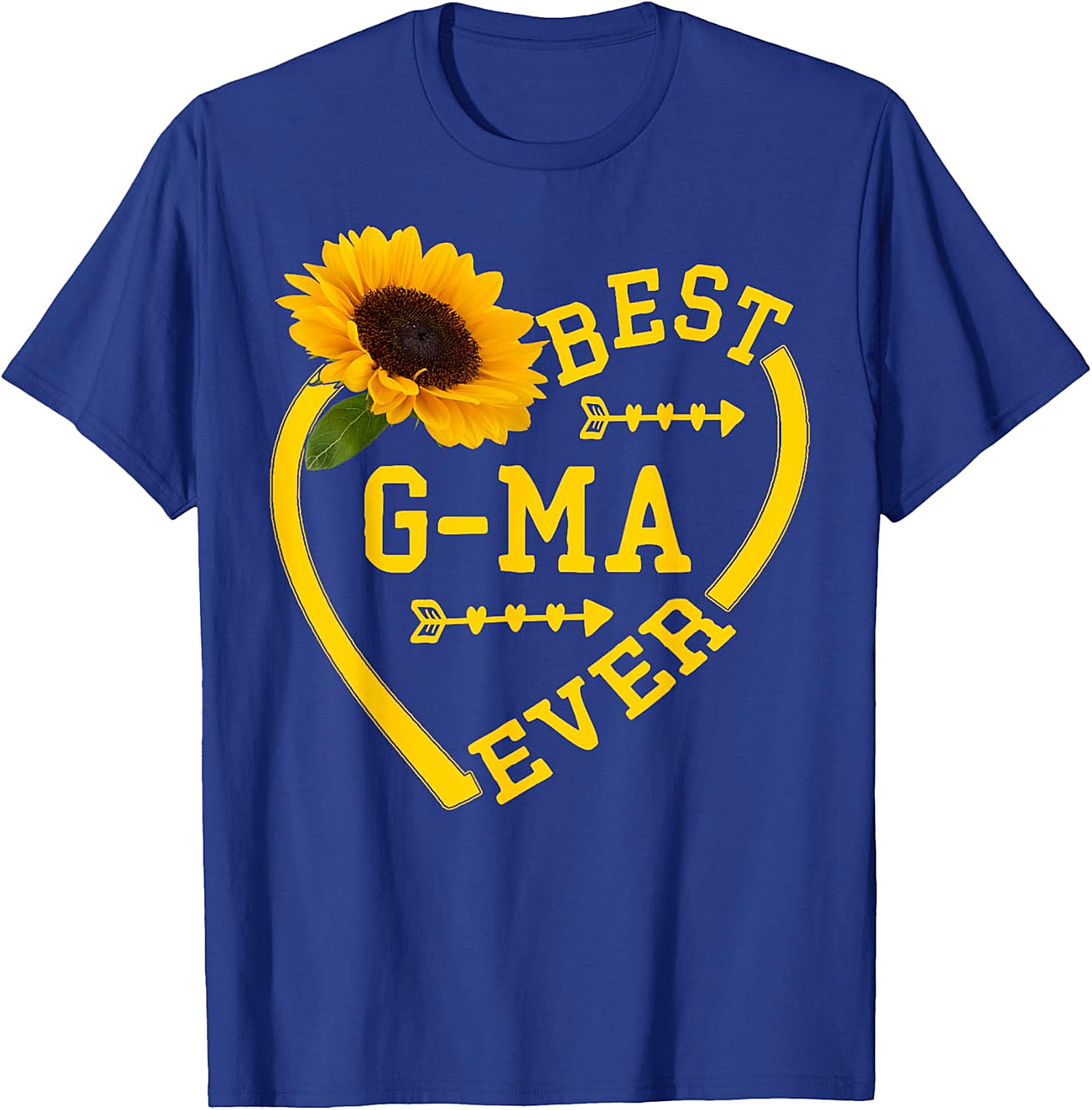 Best G-ma Ever Sunflower T-Shirt | Soft Cotton Gift Tee