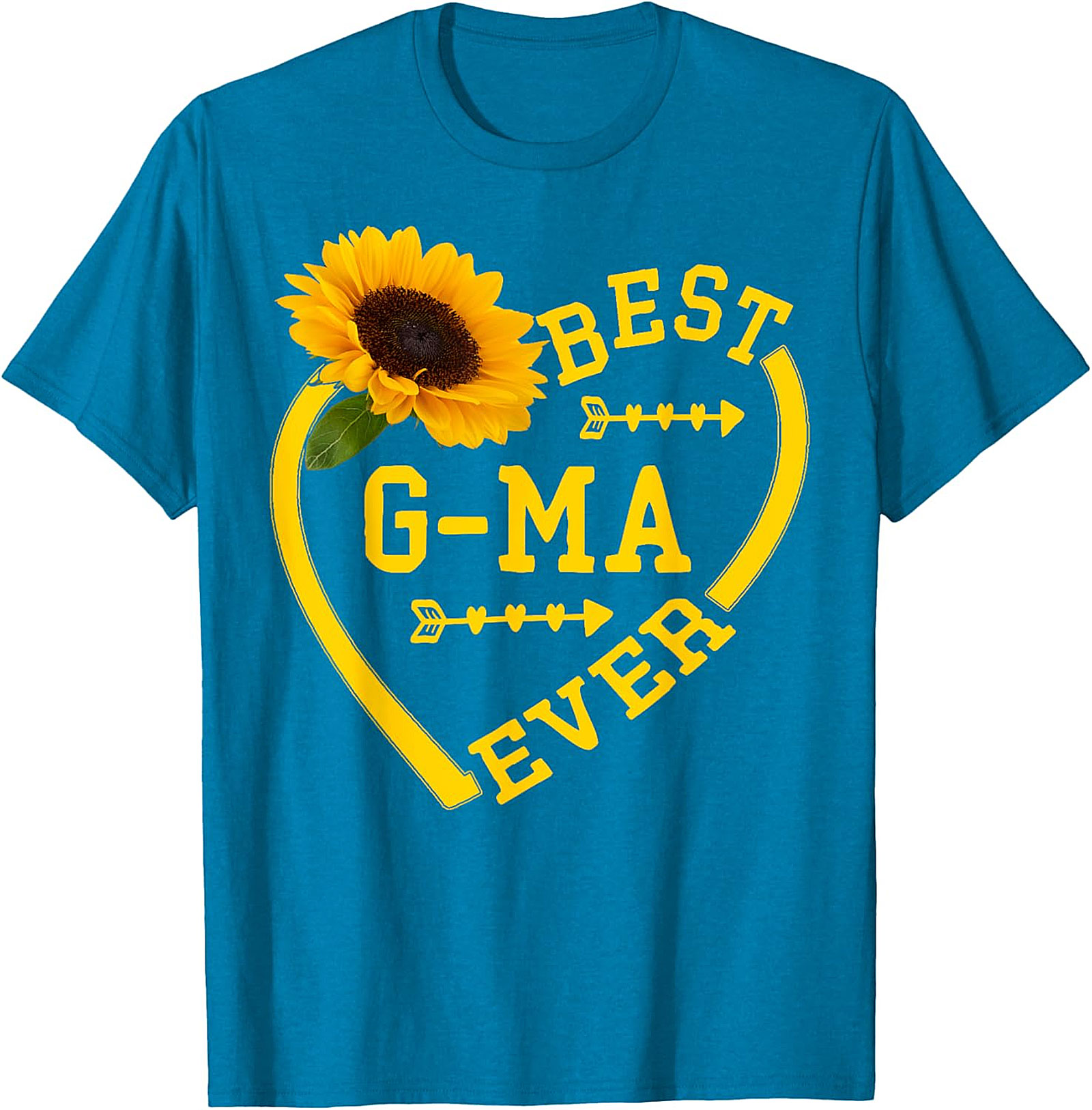 Best G-ma Ever Sunflower T-Shirt | Soft Cotton Gift Tee