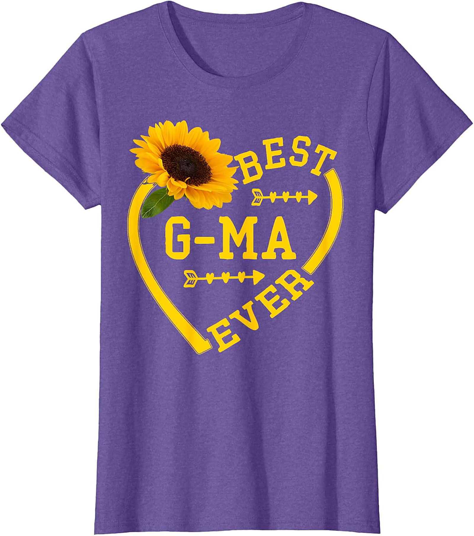 Best G-ma Ever Sunflower T-Shirt | Soft Cotton Gift Tee