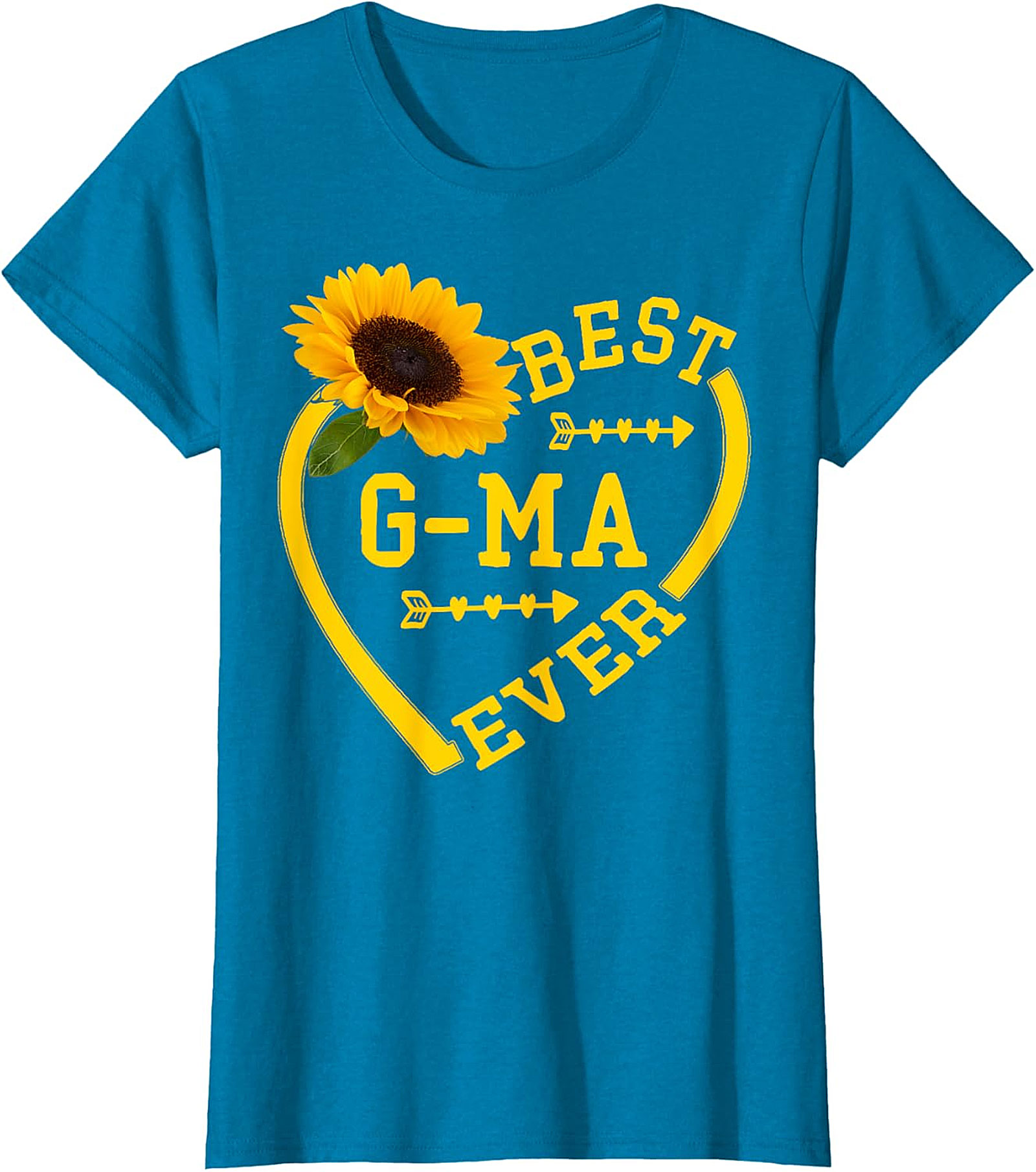 Best G-ma Ever Sunflower T-Shirt | Soft Cotton Gift Tee