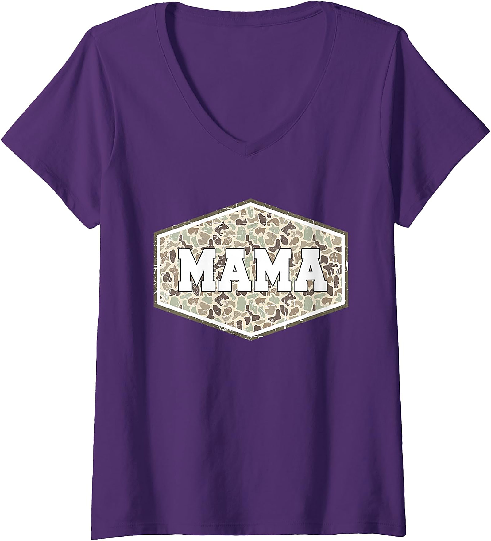 Camo Mama Hexagon Graphic Tee | Soft Unisex Cotton Shirt