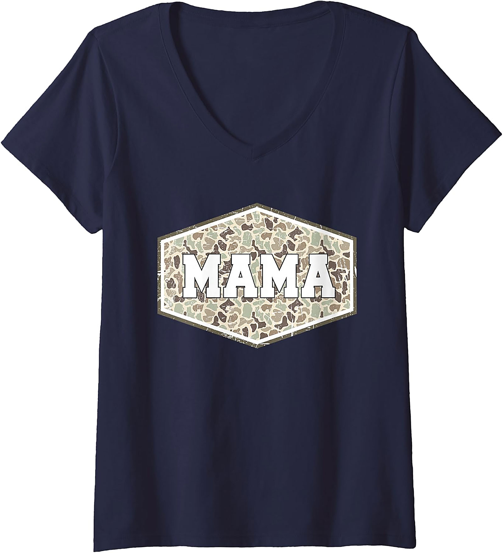Camo Mama Hexagon Graphic Tee | Soft Unisex Cotton Shirt