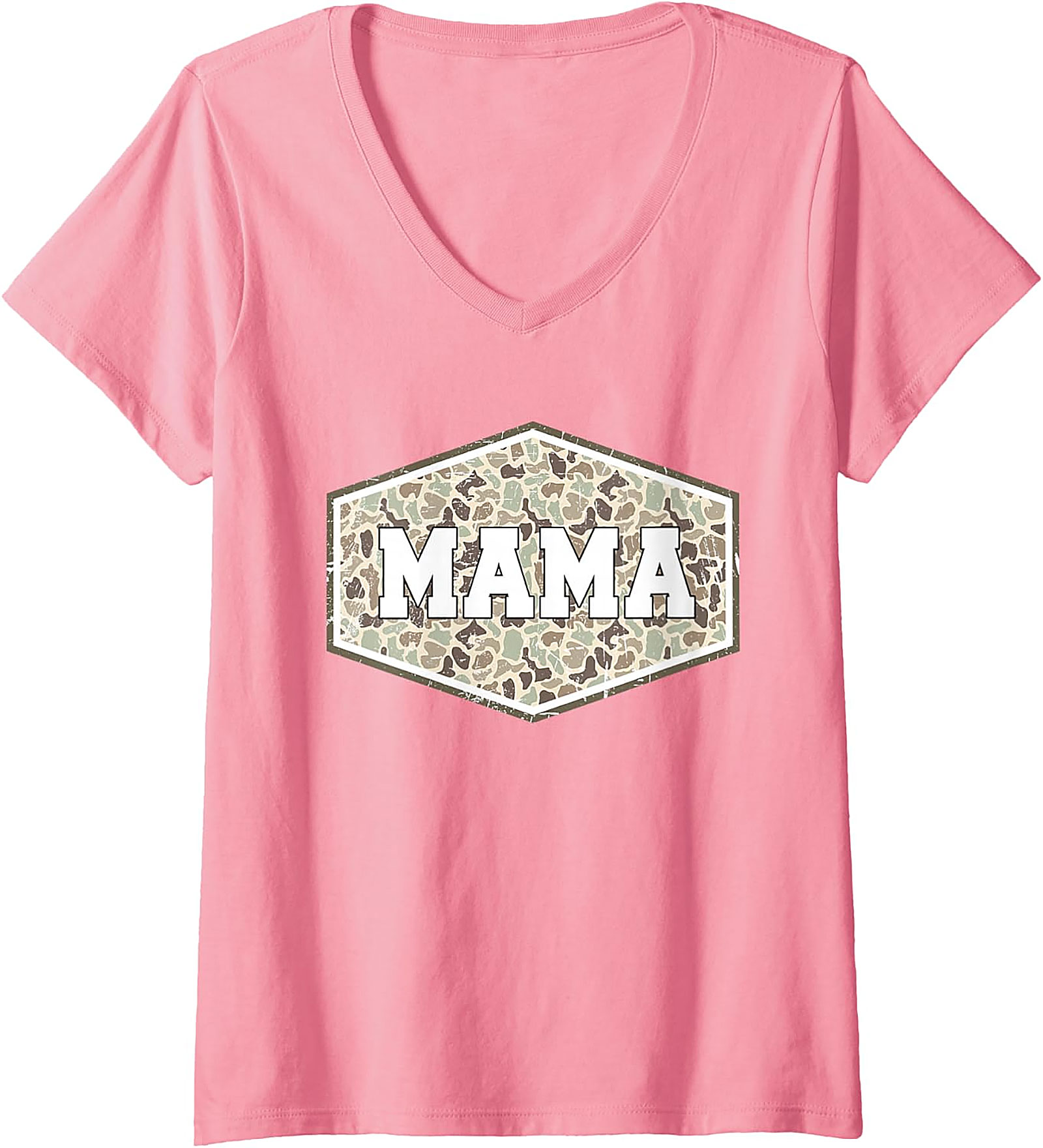 Camo Mama Hexagon Graphic Tee | Soft Unisex Cotton Shirt