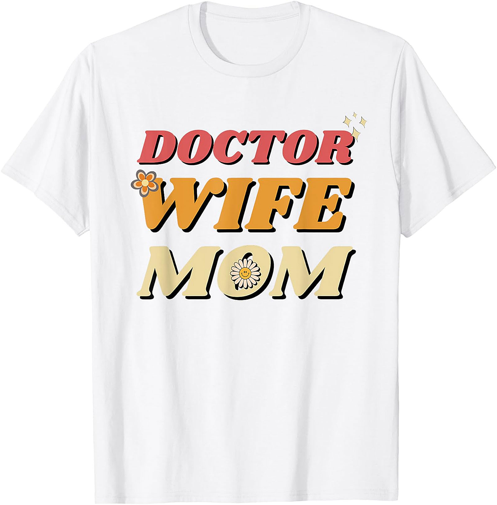 Retro Doctor Wife Mom T-shirt | Gift for Physician Mothers