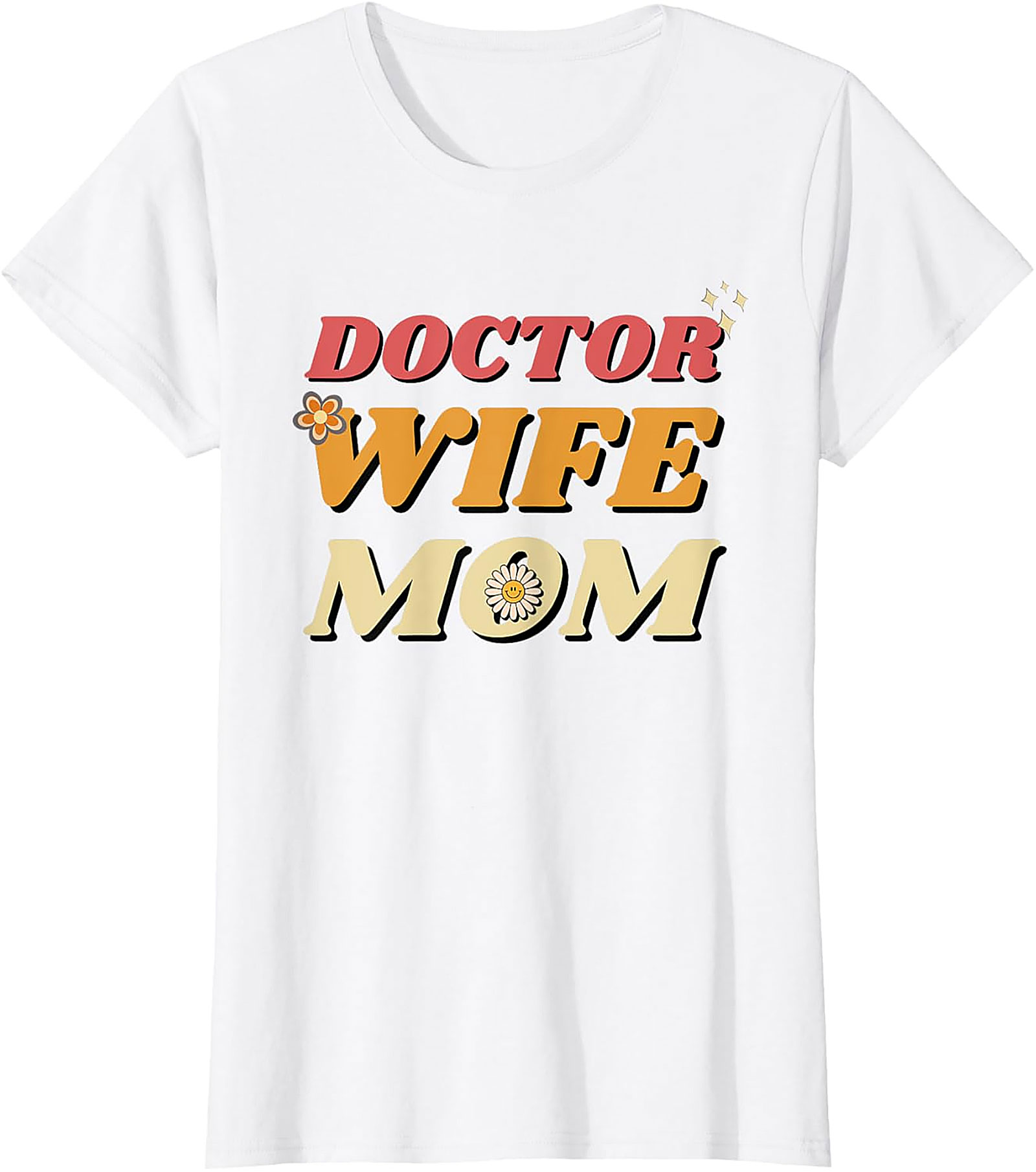 Retro Doctor Wife Mom T-shirt | Gift for Physician Mothers