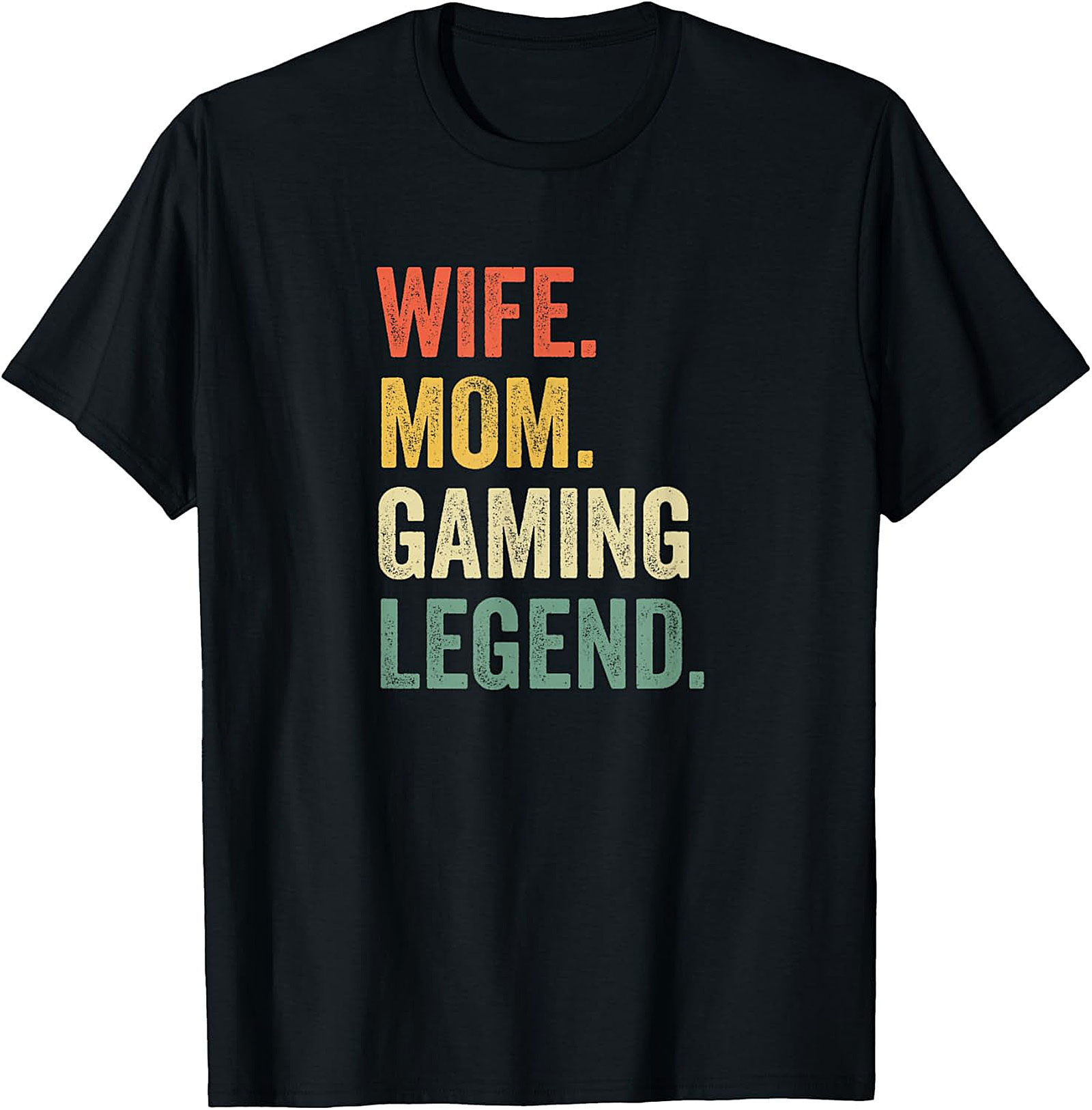 Wife Mom Gaming Legend T-Shirt | Retro Gamer Mom Tee