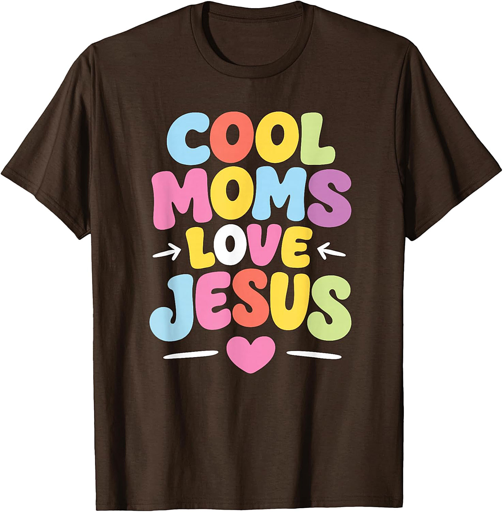 Cool Moms Love Jesus T-Shirt Retro Christian Graphic Tee